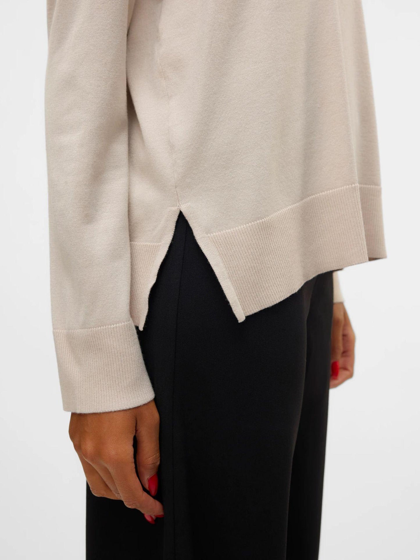 Vero Moda Maglione Donna Silje Grey Moonbeam