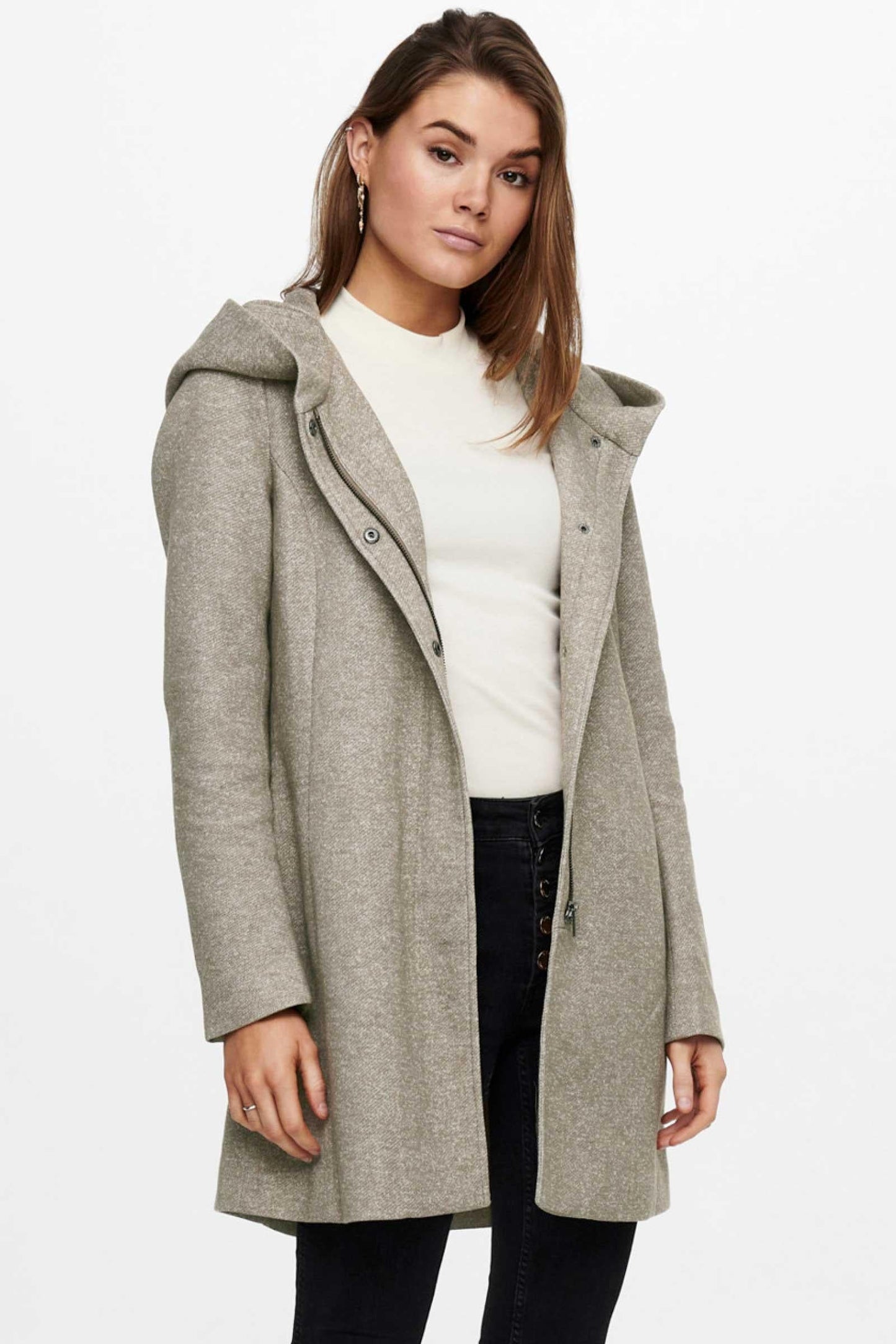 Only Cappotto Donna Sedona Grigio Verde