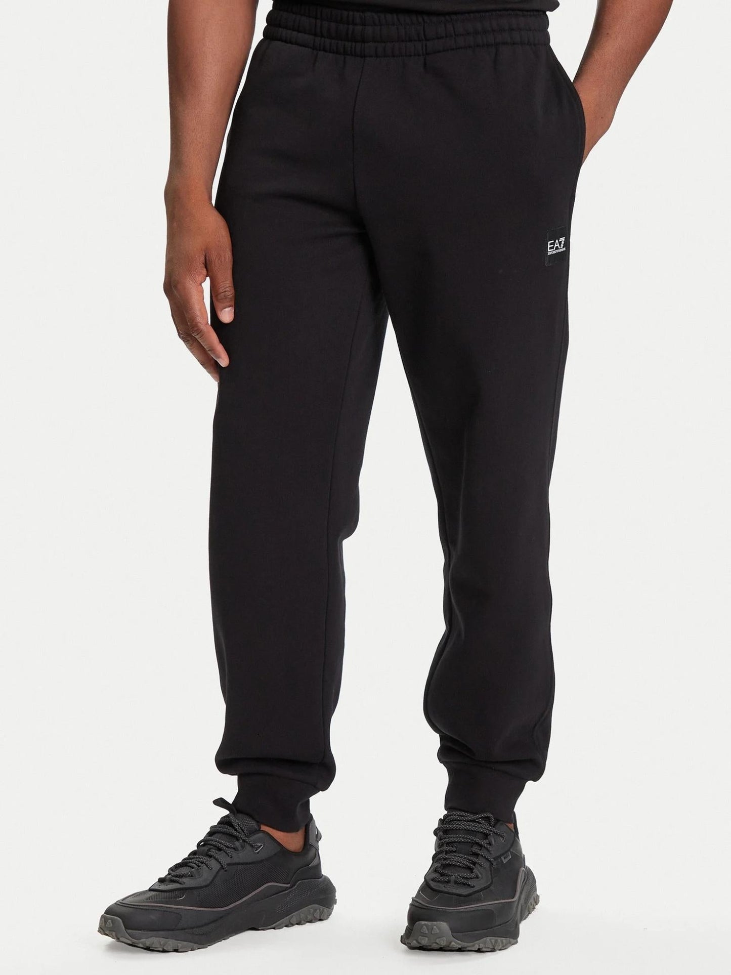 EA7 Emporio Armani Tuta Uomo con cappuccio full zip Nero