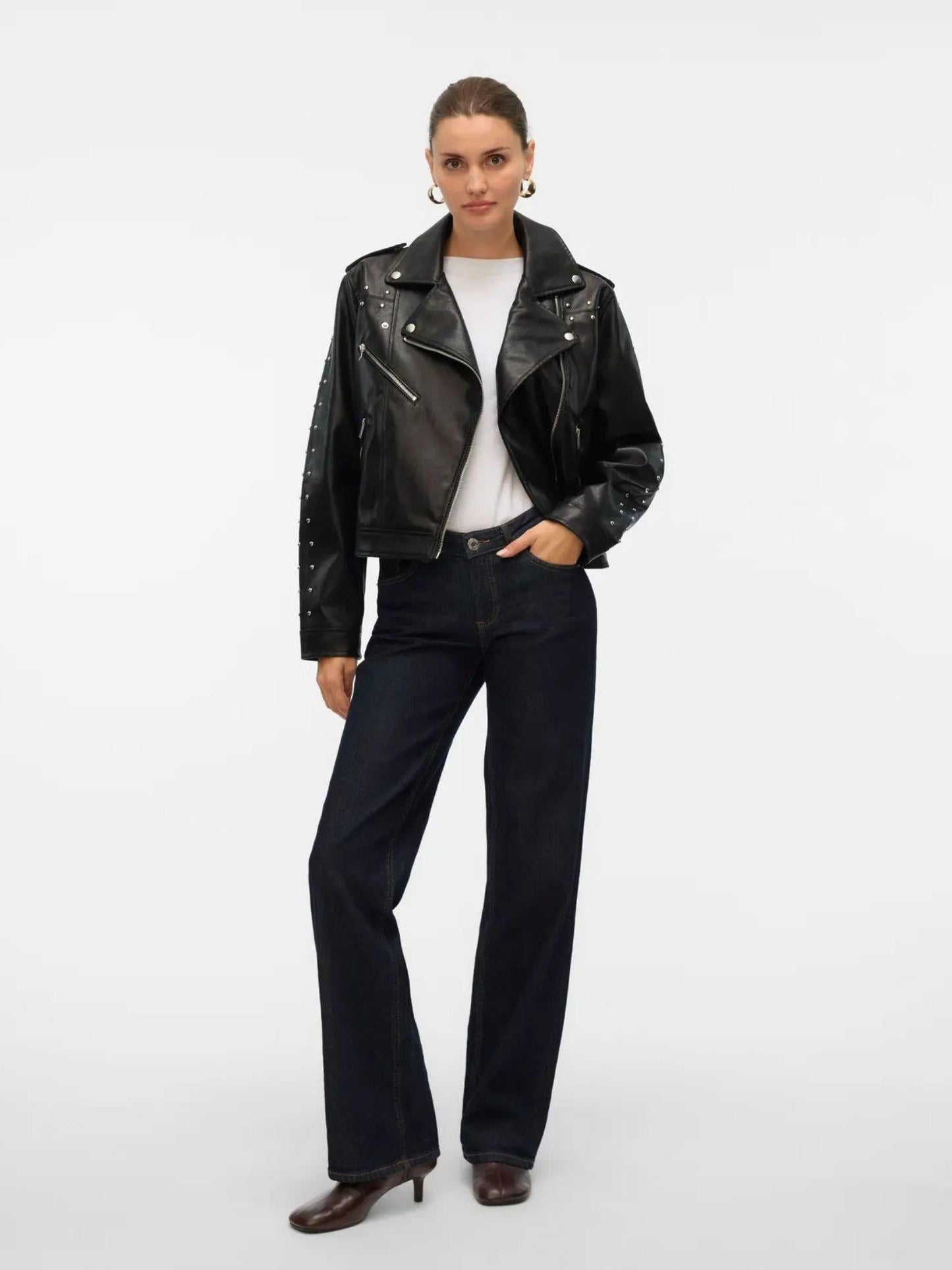 Vero Moda Giacca Biker Donna Ramon Nera