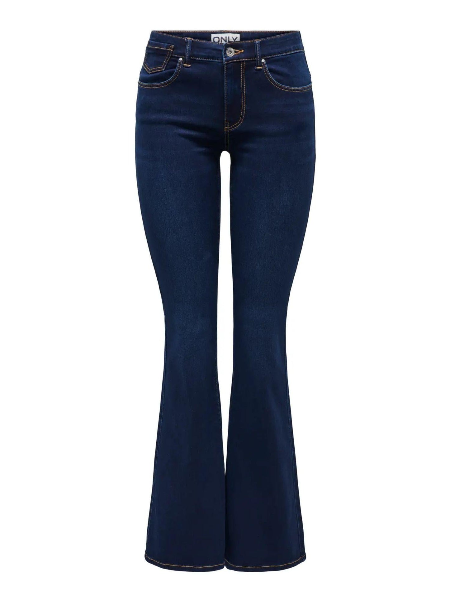 Only Jeans Donna Reese Flared Fit Dark Blue Denim