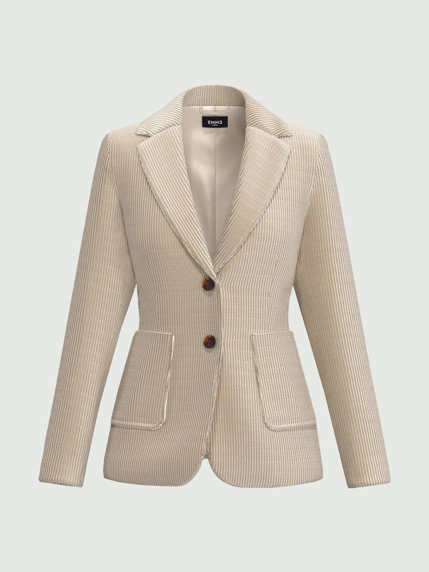 Emme Marella Blazer in velluto a coste Donna Bino Bianco Sporco