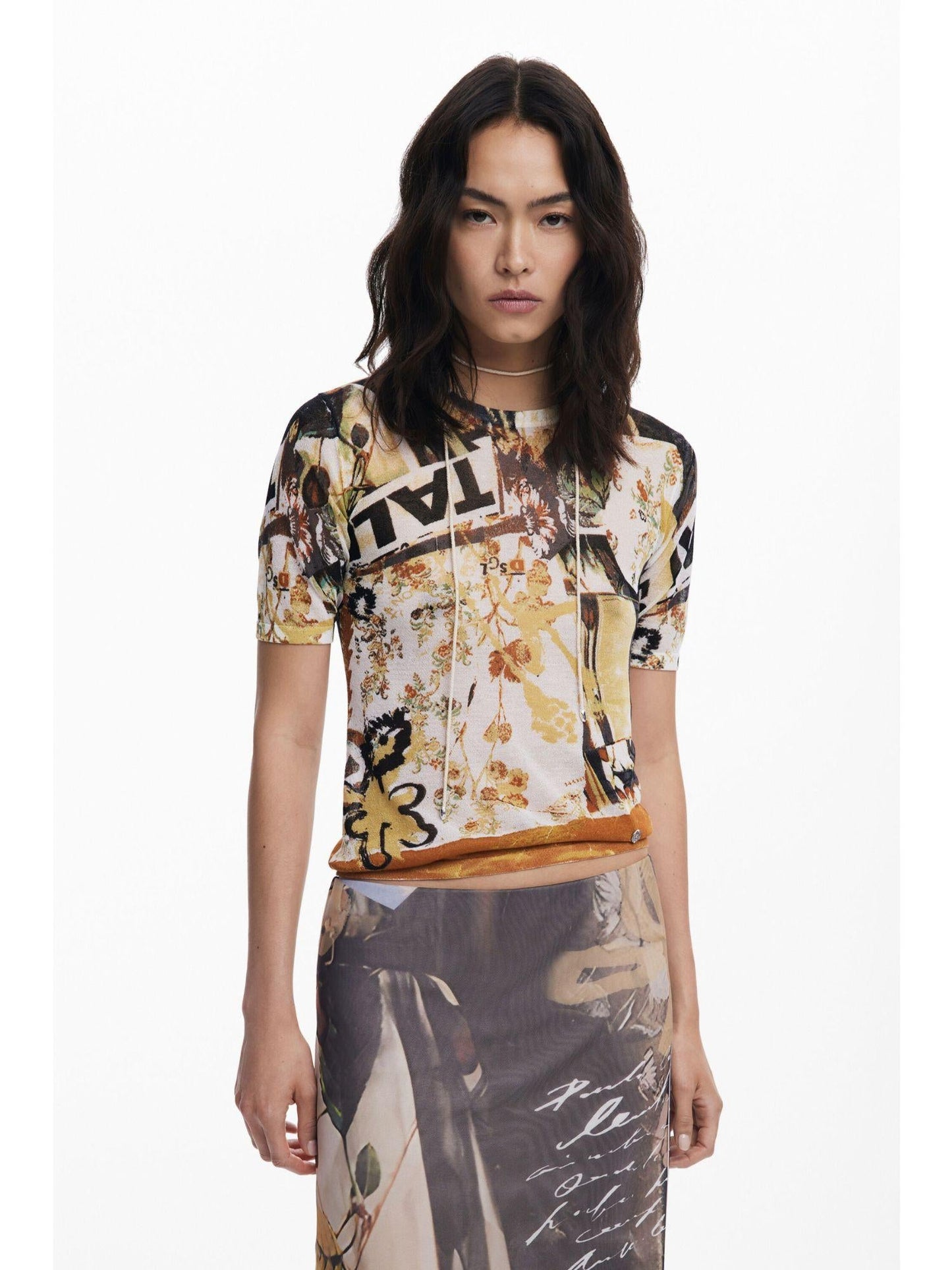 Desigual Gonna in tulle collage Donna