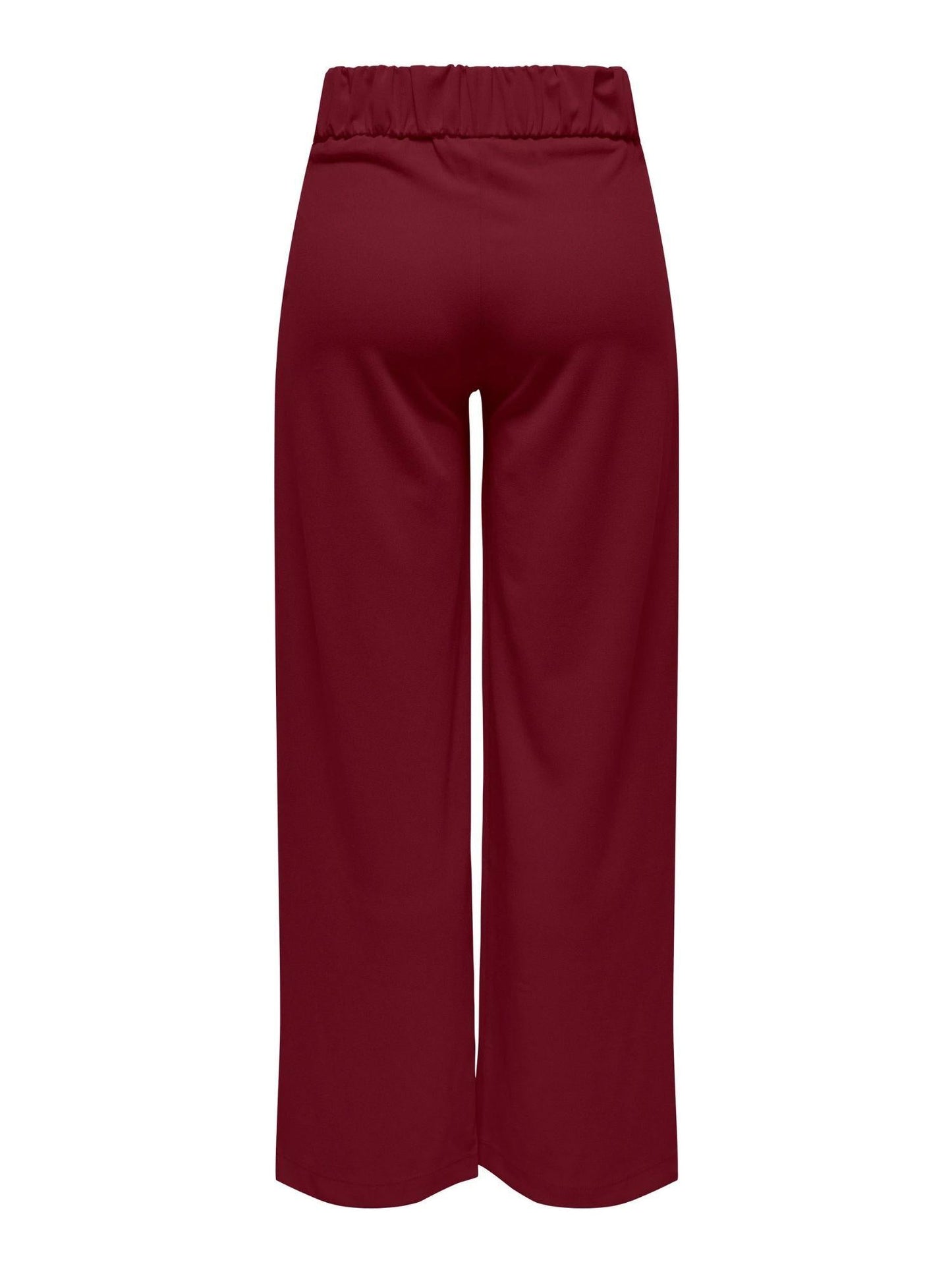 Jacqueline De Yong Pantaloni A Gamba Larga Donna Geggo Wide Leg Fit Cabernet