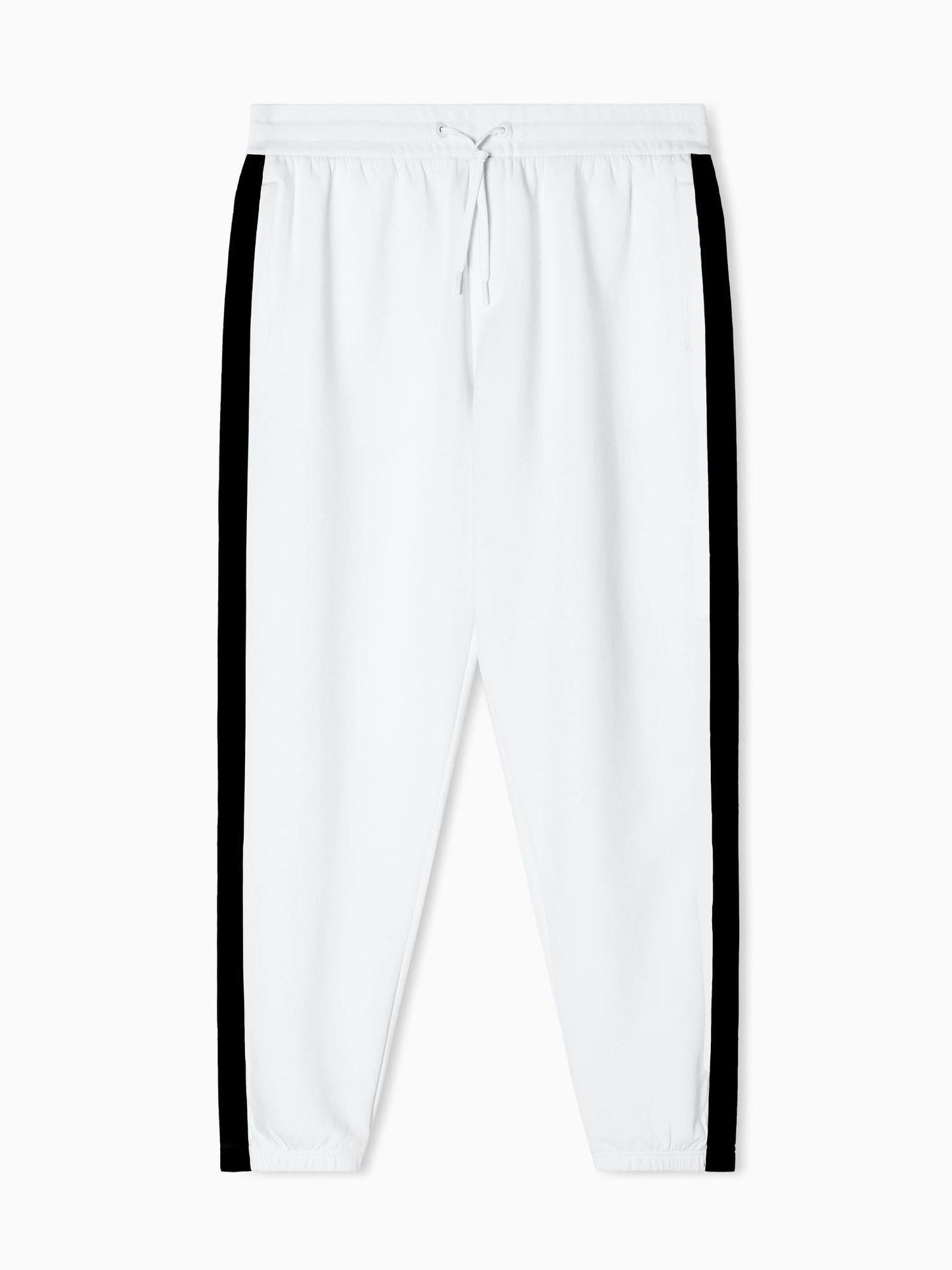 Armani Exchange Pantaloni Jogger Bande Logate Uomo Bianco