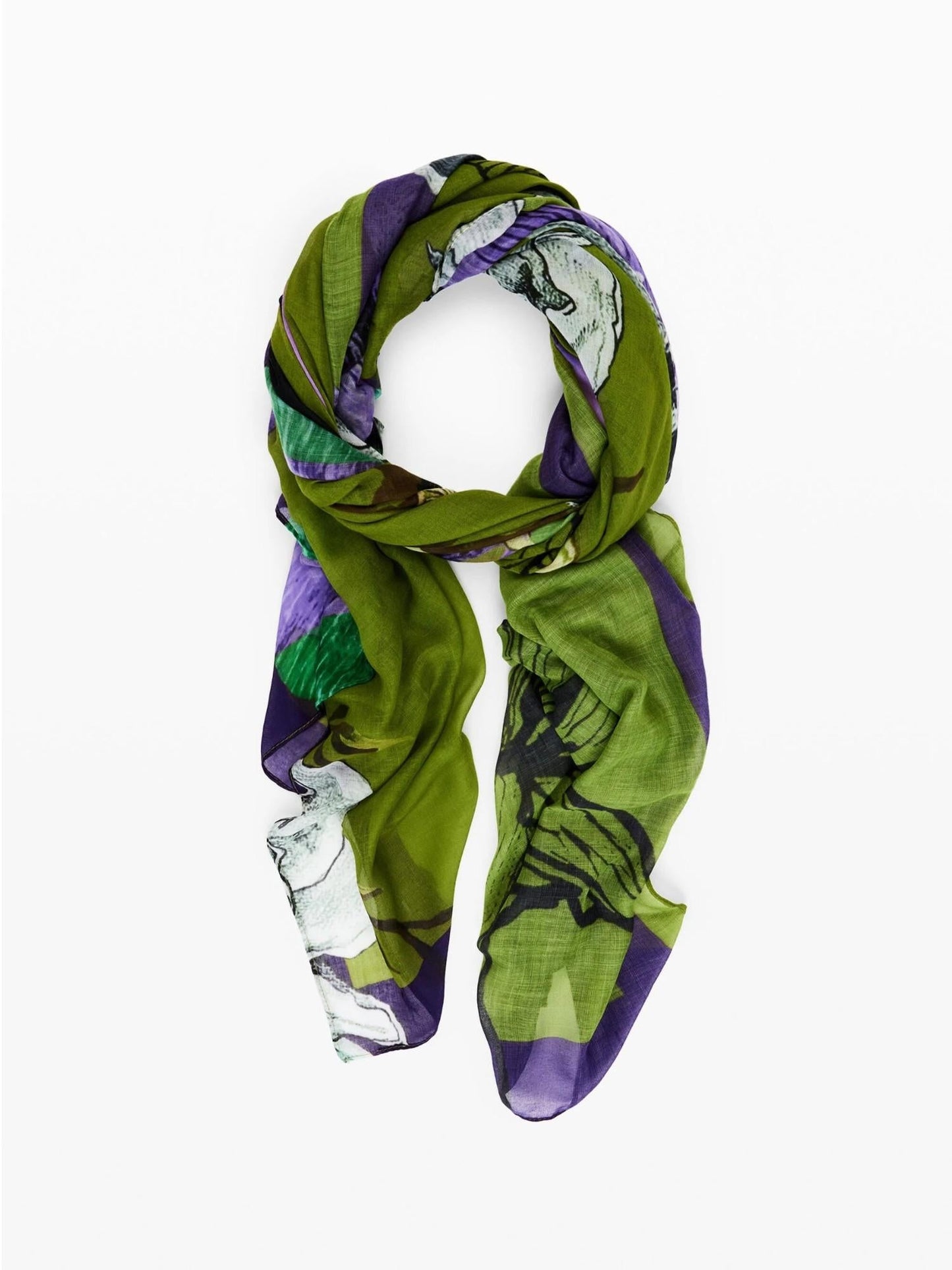 Desigual Foulard disegnato da Mr. Christian Lacroix Donna Blu
