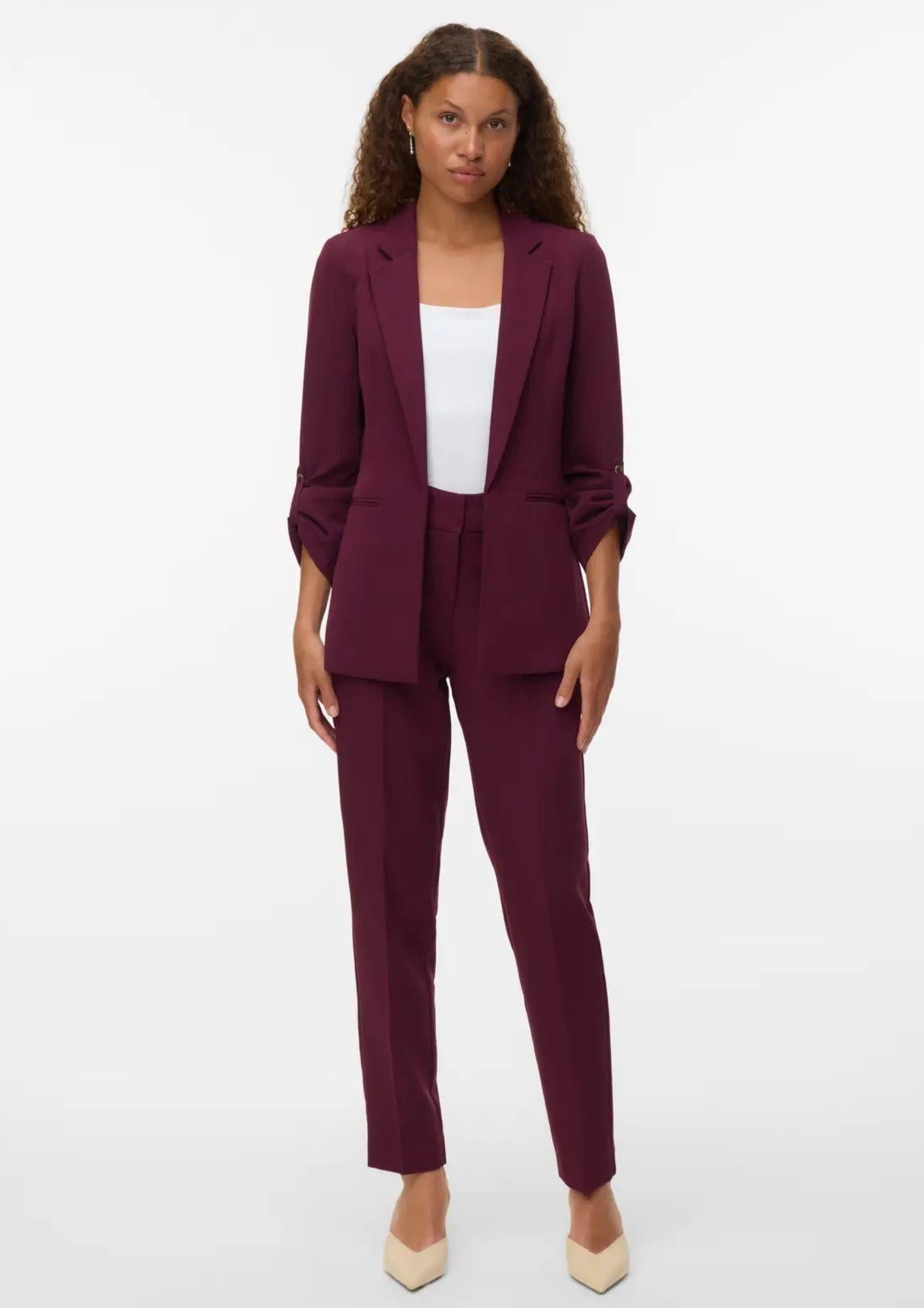 Vero Moda Pantalone Donna Gloria Bordeaux