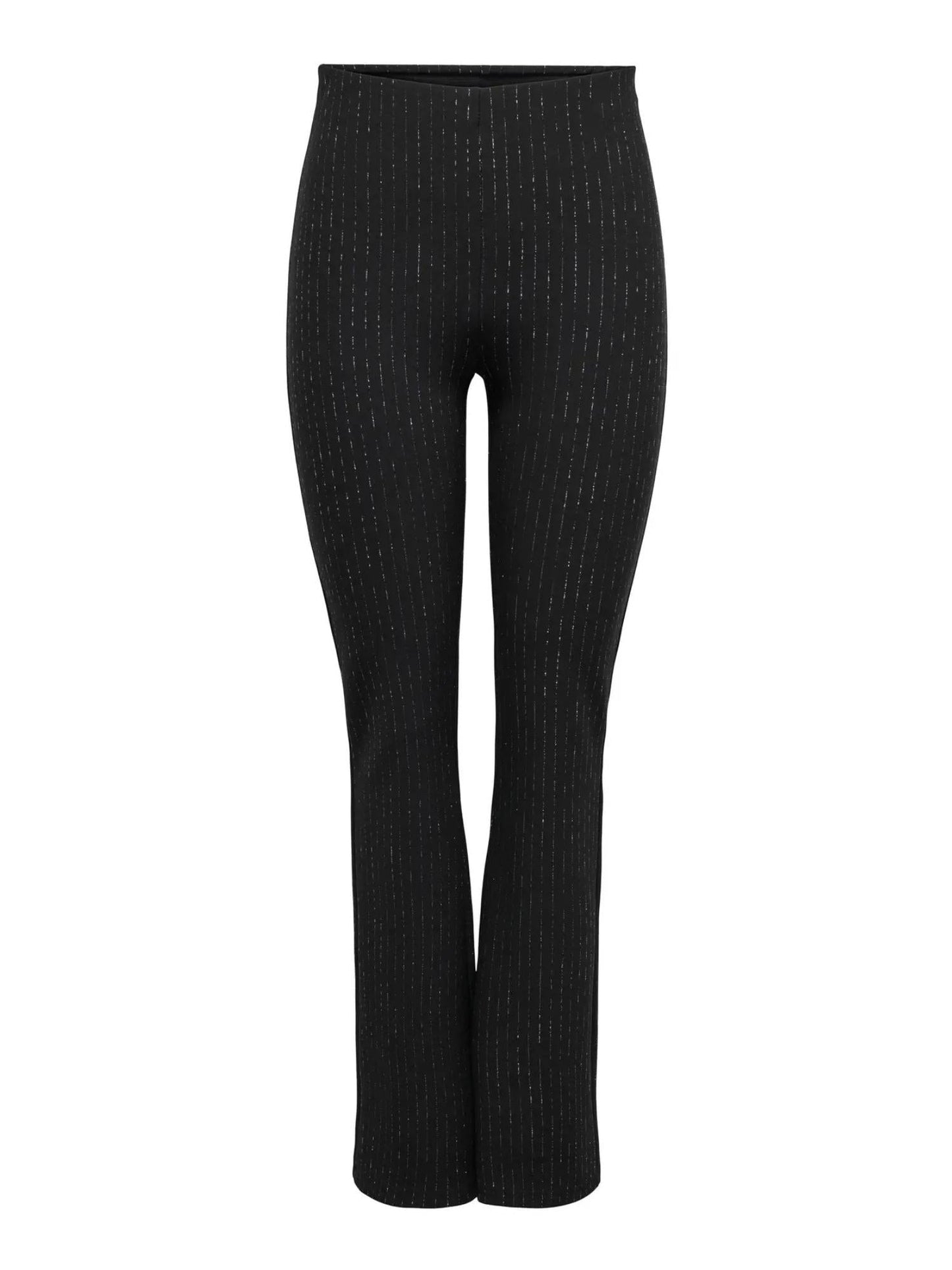 Only Pantalone Donna Lisa Nero Silver Glitter