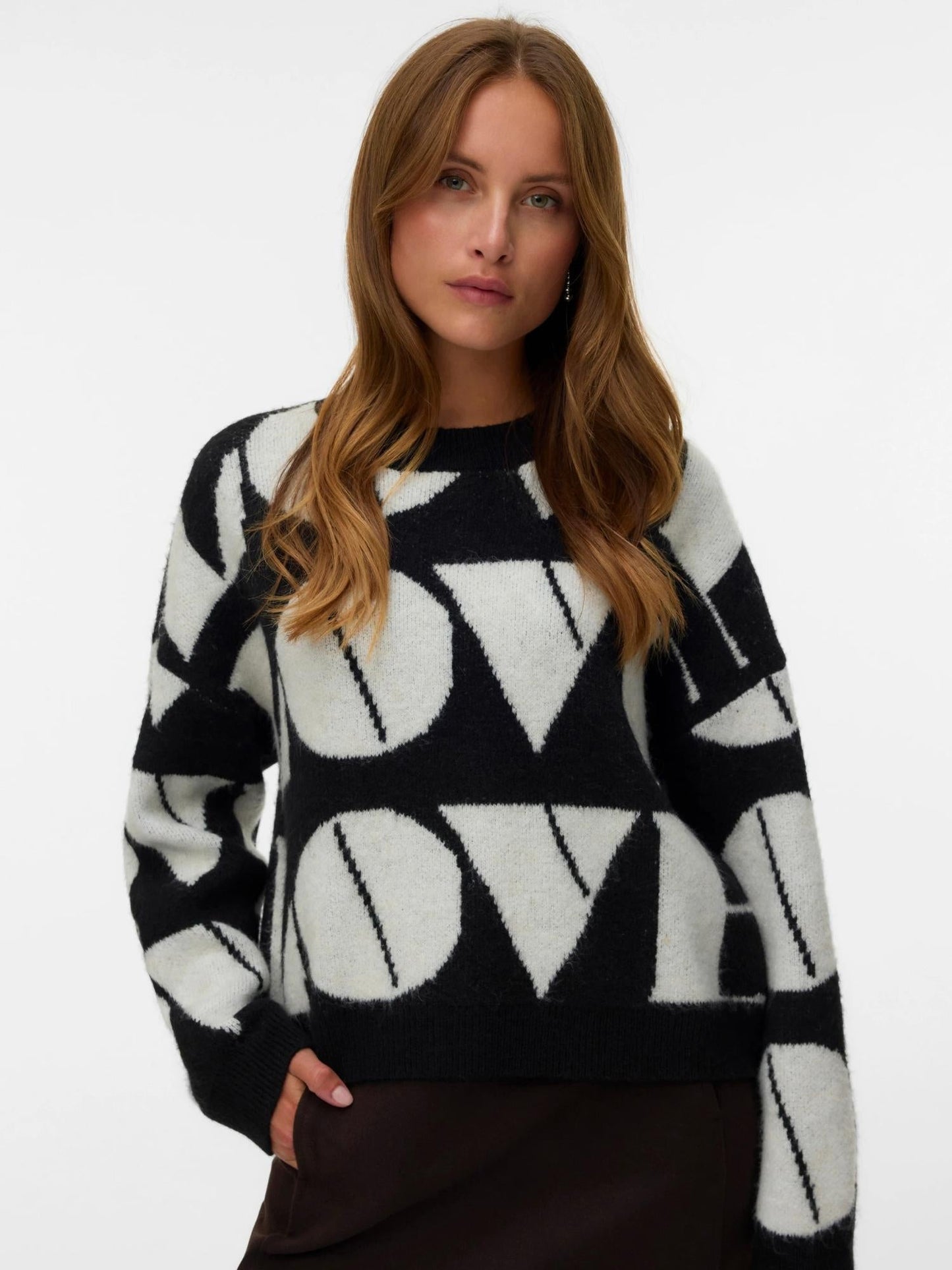 Vero Moda Maglione Donna Love Nero