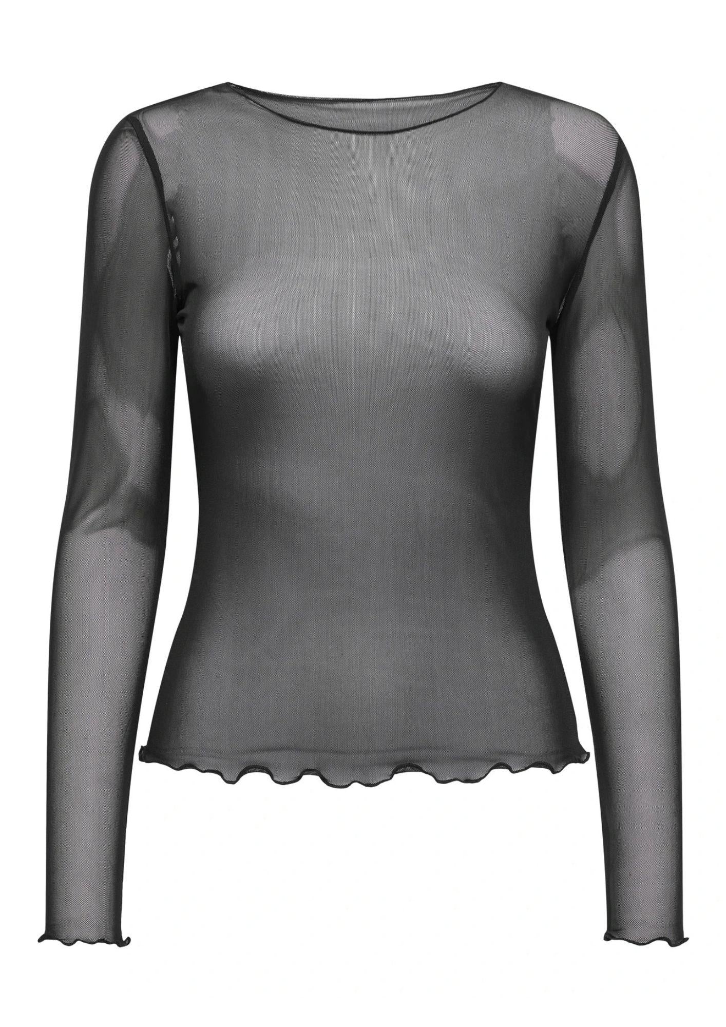 Jacqueline De Yong Top Donna Elsa Nero