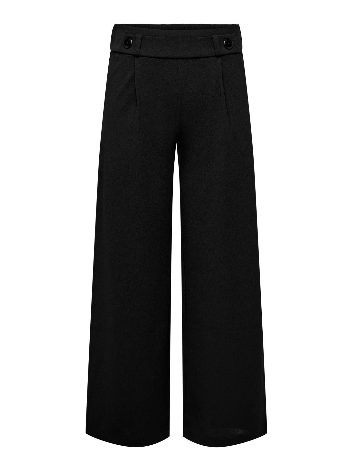 Jacqueline De Yong Pantaloni A Gamba Larga Donna Geggo Wide Leg Fit Nero