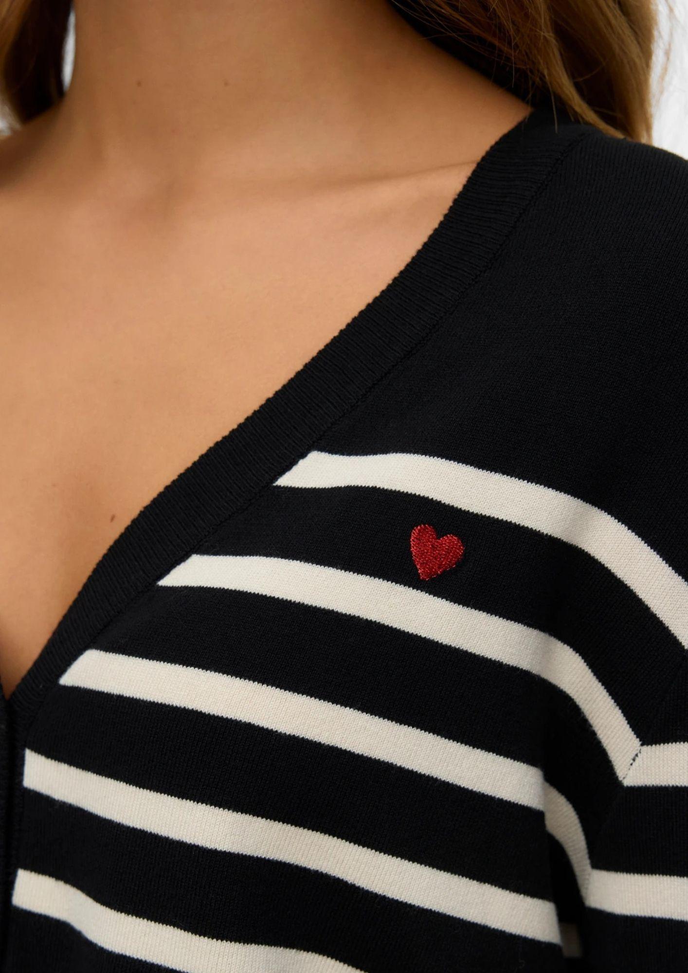 Vero Moda Cardigan Donna Nero e Bianco