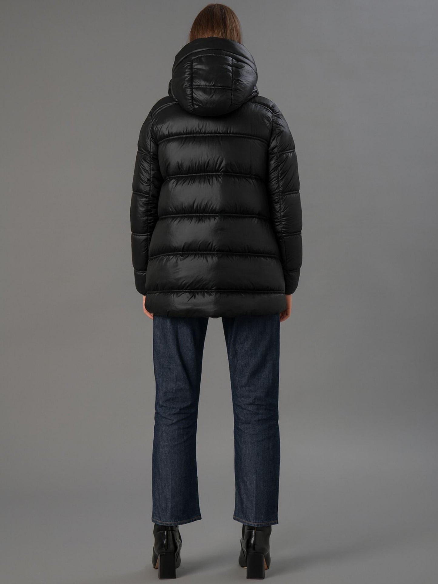 Rihunik Giacca Invernale Donna Nera