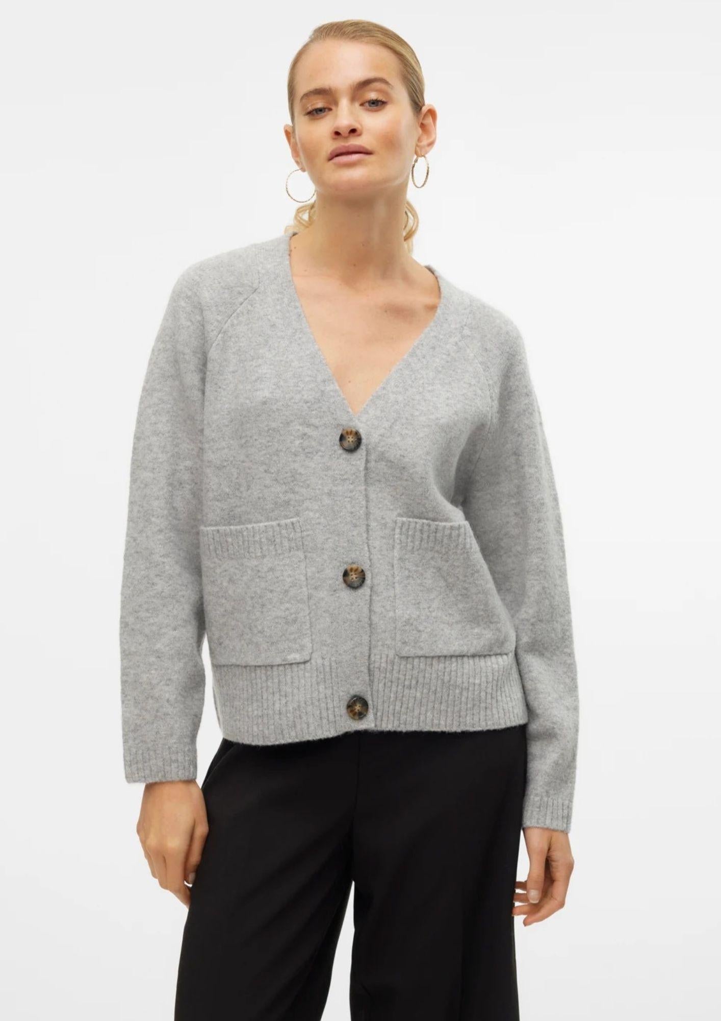 Vero Moda Cardigan Donna Boom Grigio