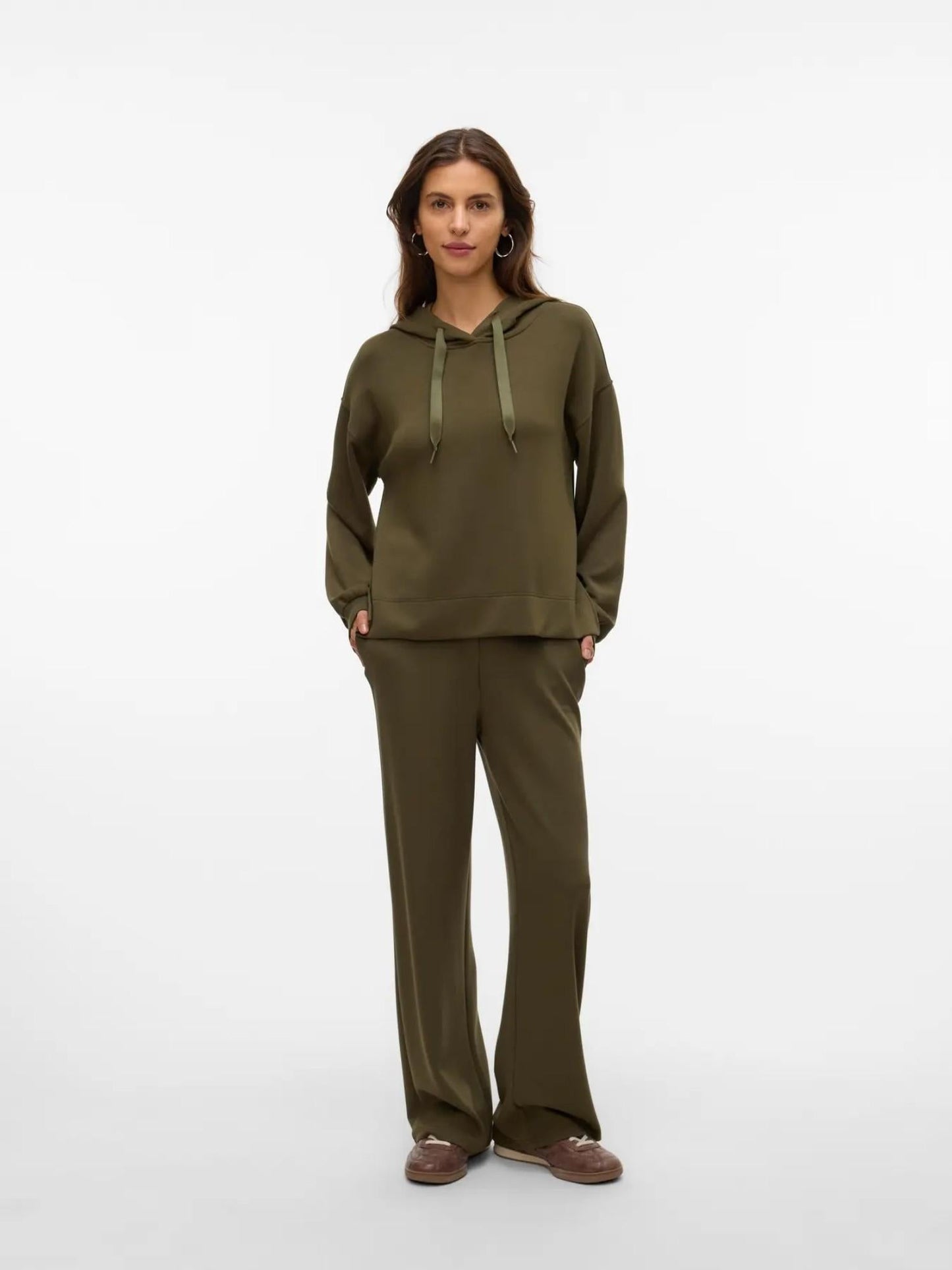 Vero Moda Felpa Con Cappuccio Donna Hali Grape Leaf