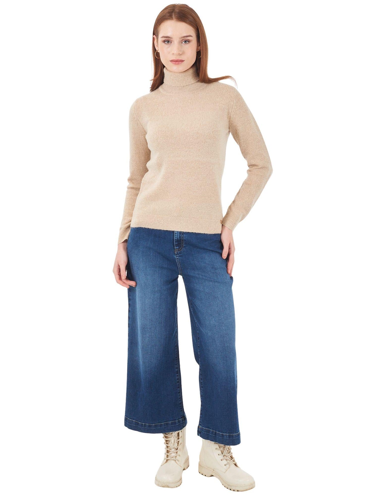 Yes Zee Maglia Donna Beige