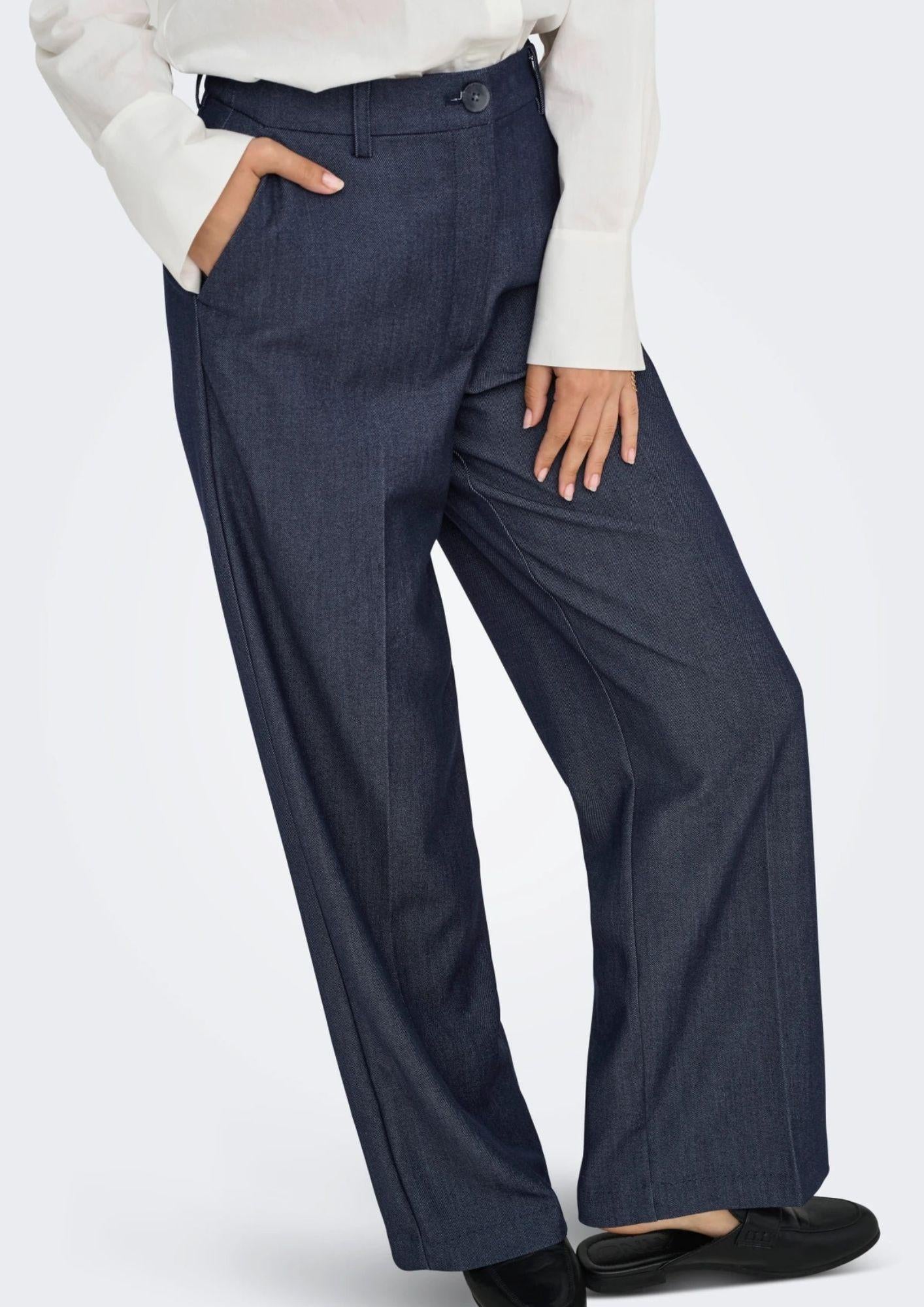 Jacqueline De Yong Pantalone Donna Anthony Blu Denim