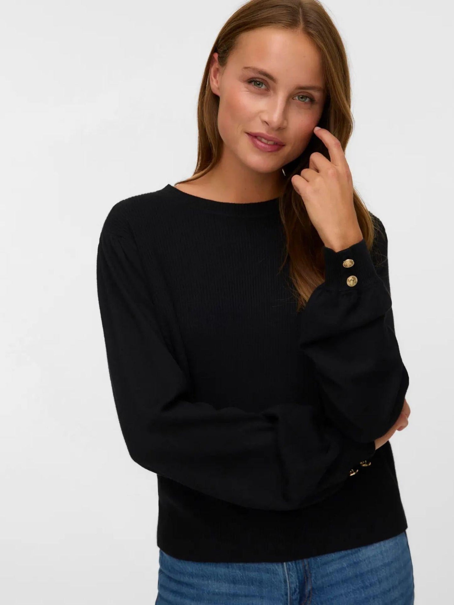 Vero Moda Maglione Donna Hollykaris Nero
