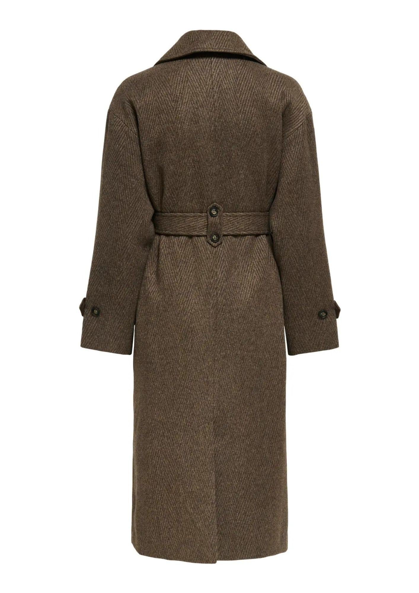 Only Cappotto Donna Gina Marrone