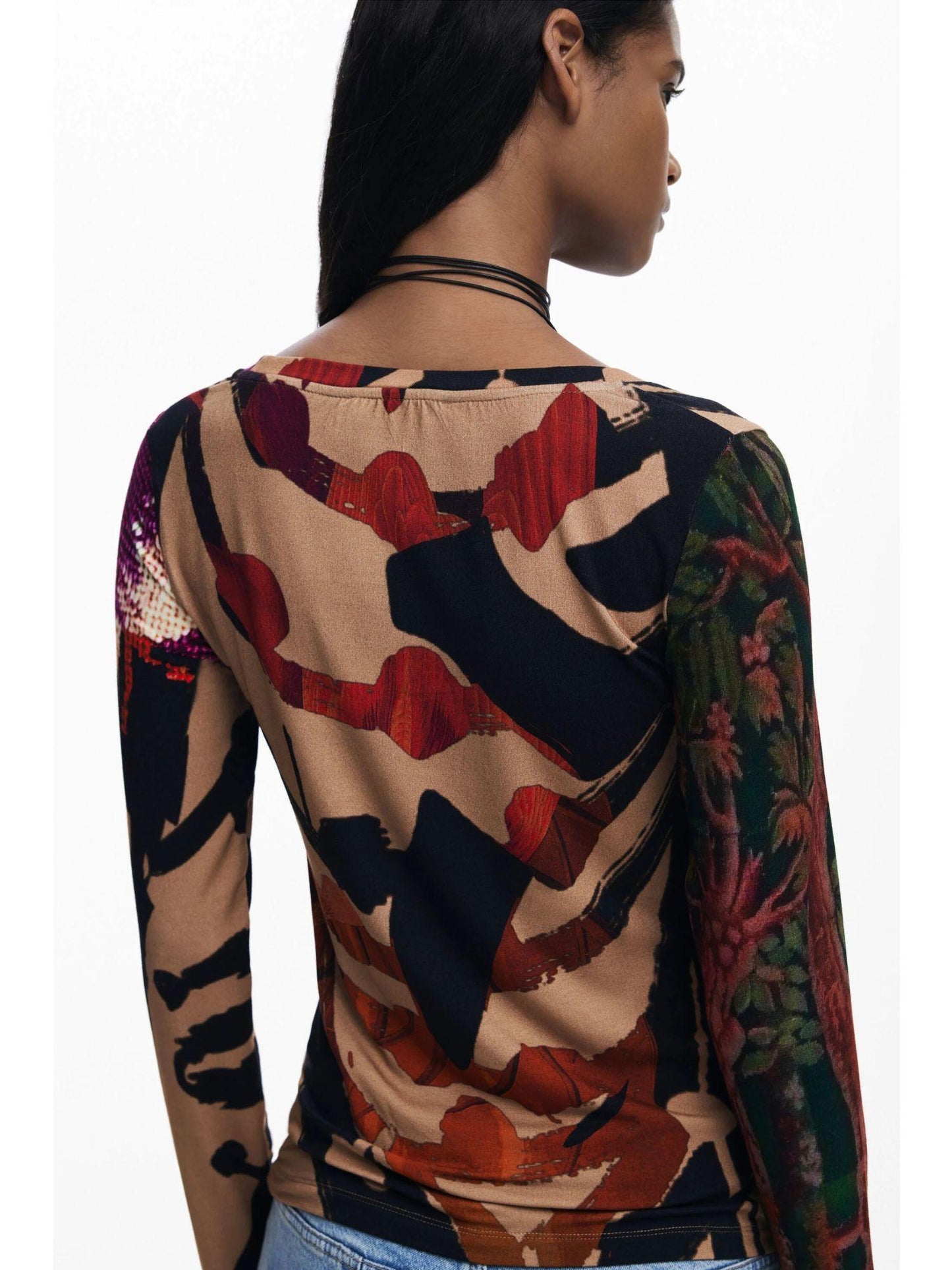 Desigual Maglietta disegnata da Mr. Christian Lacroix Donna Rosso