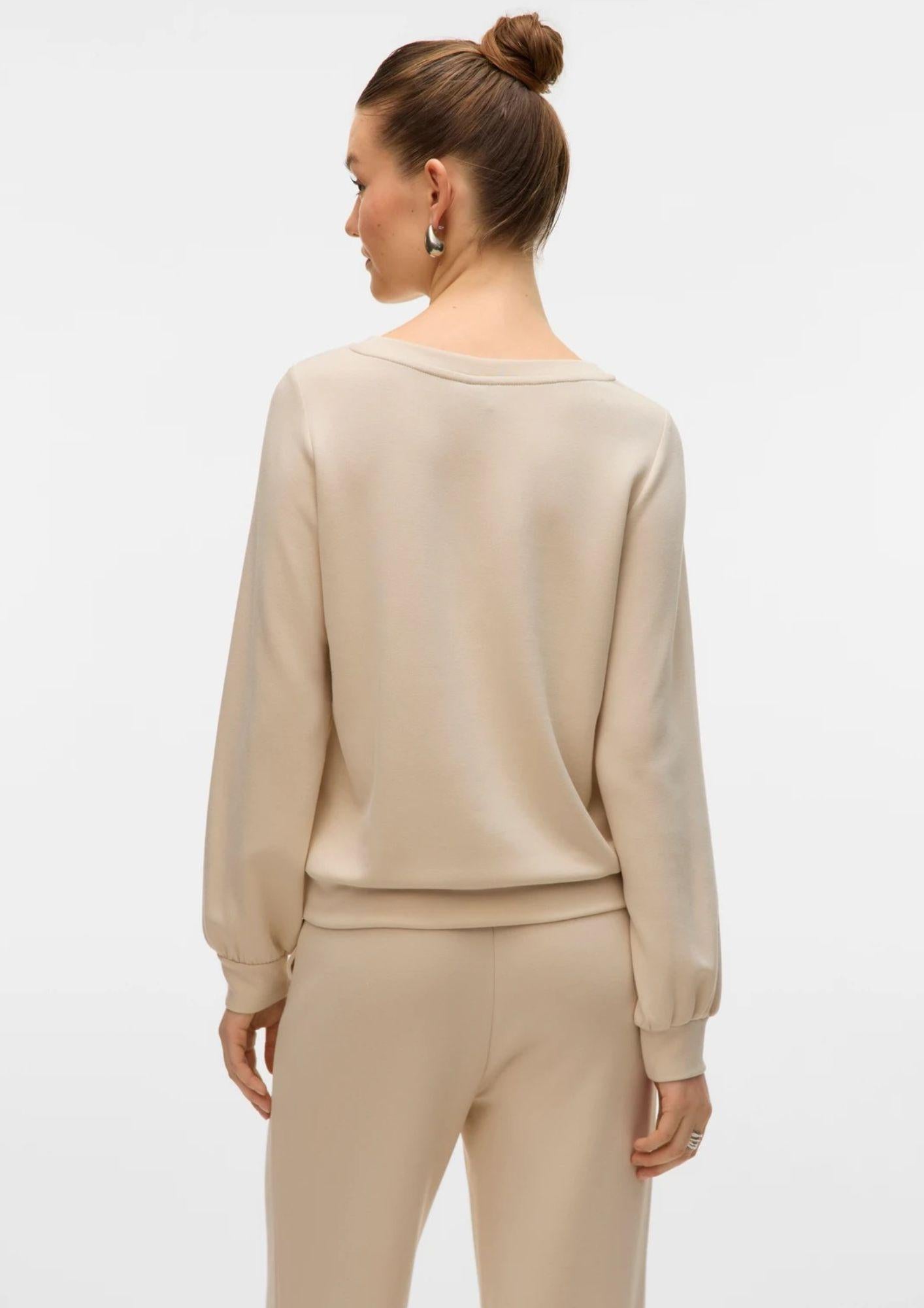 Vero Moda Felpa Donna Hali Beige