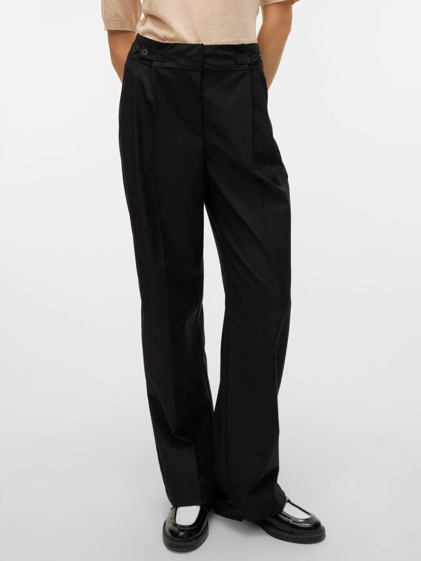 Vero Moda Pantaloni Formali Donna Nikki Nero