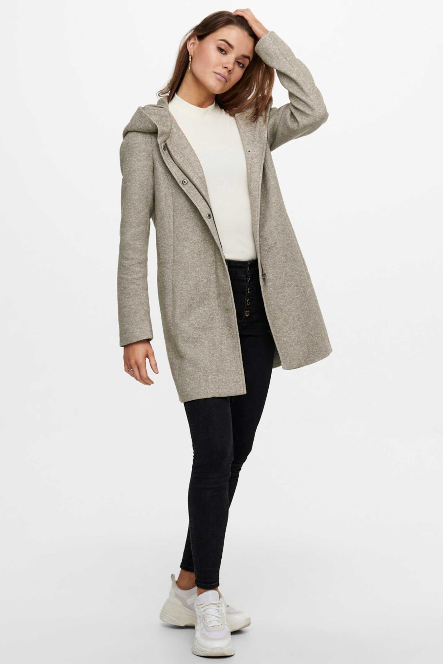 Only Cappotto Donna Sedona Grigio Verde