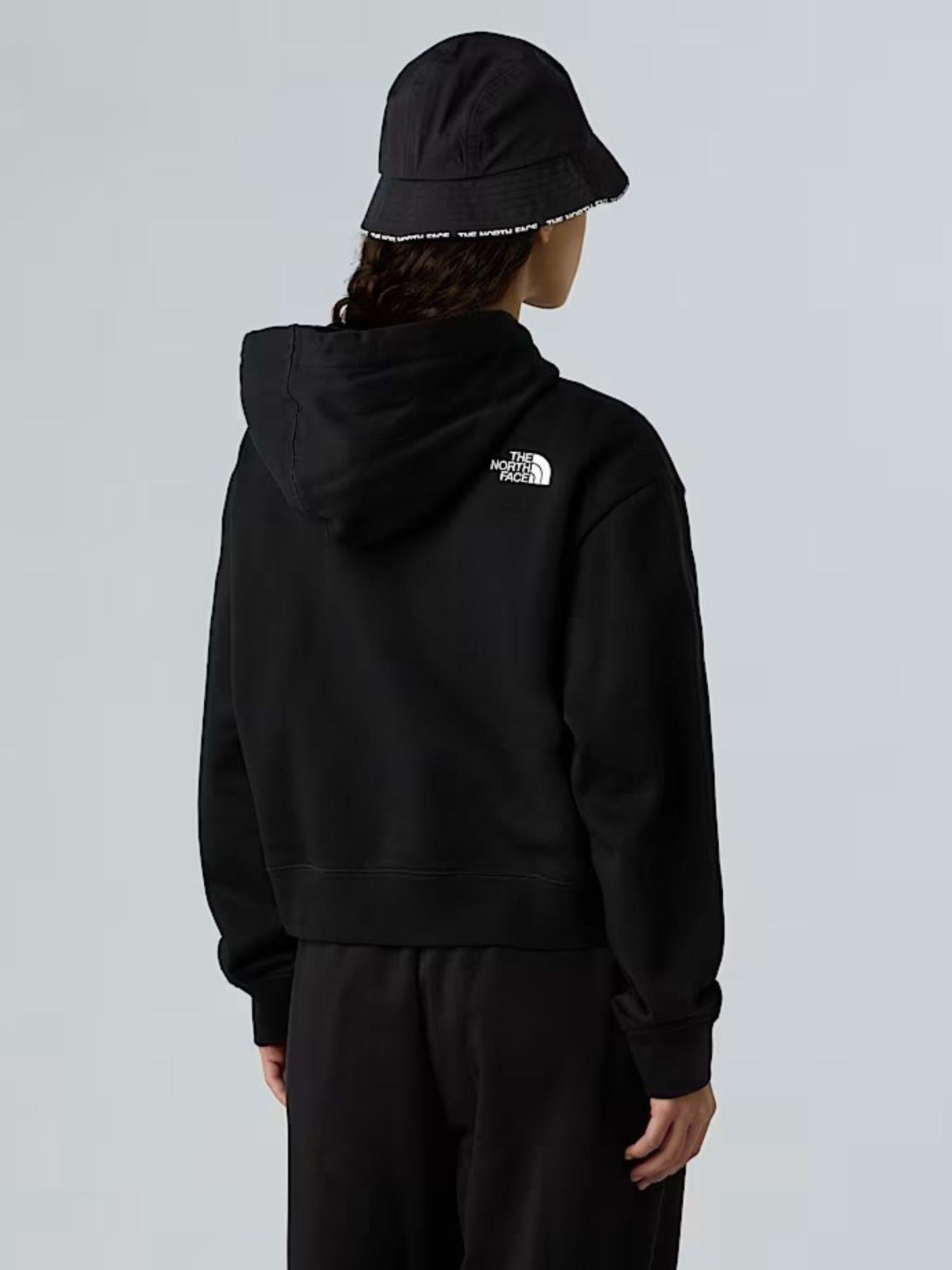 The North Face Felpa Donna Essential Corta In Vita Con Cappuccio Nero