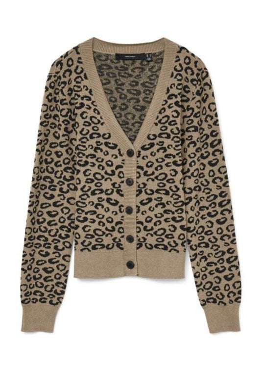 Vero Moda Cardigan Donna Nancy Marrone Silver Mink
