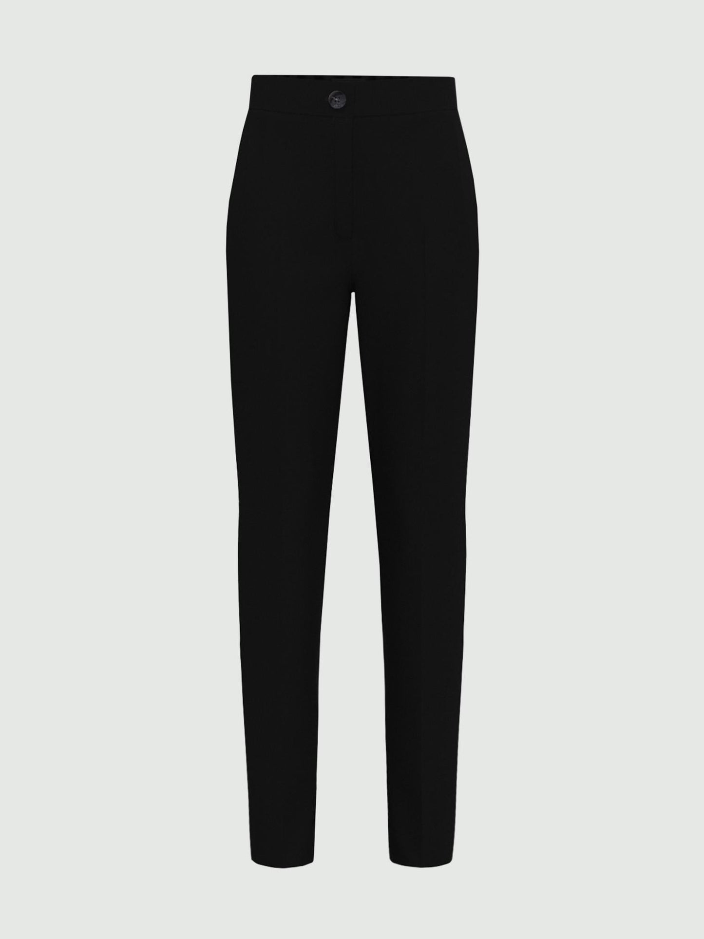 Emme Marella Pantalone Donna a sigaretta in jersey Chinos Nero