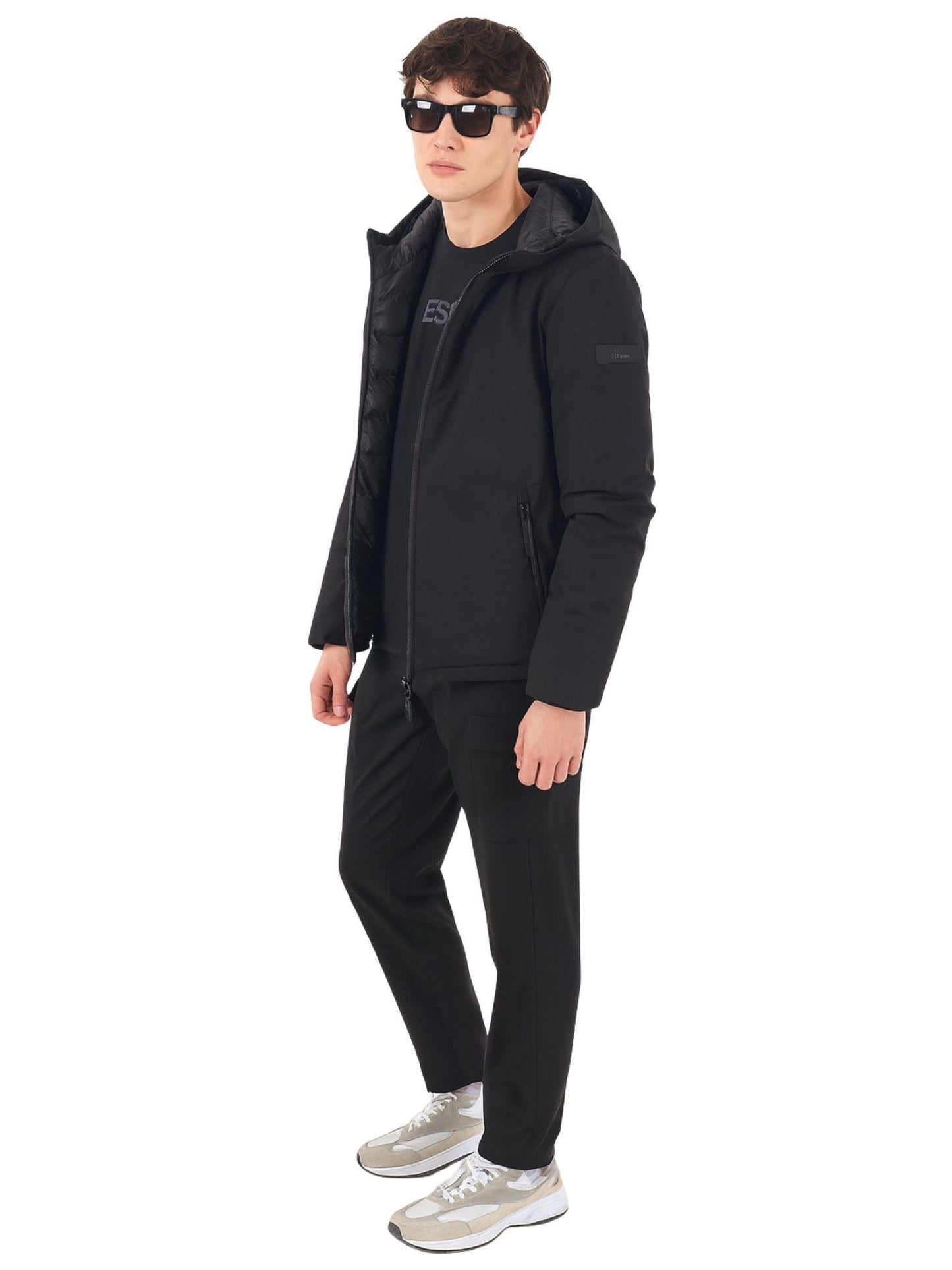 Yes Zee Giubbino Uomo reversibile Nero