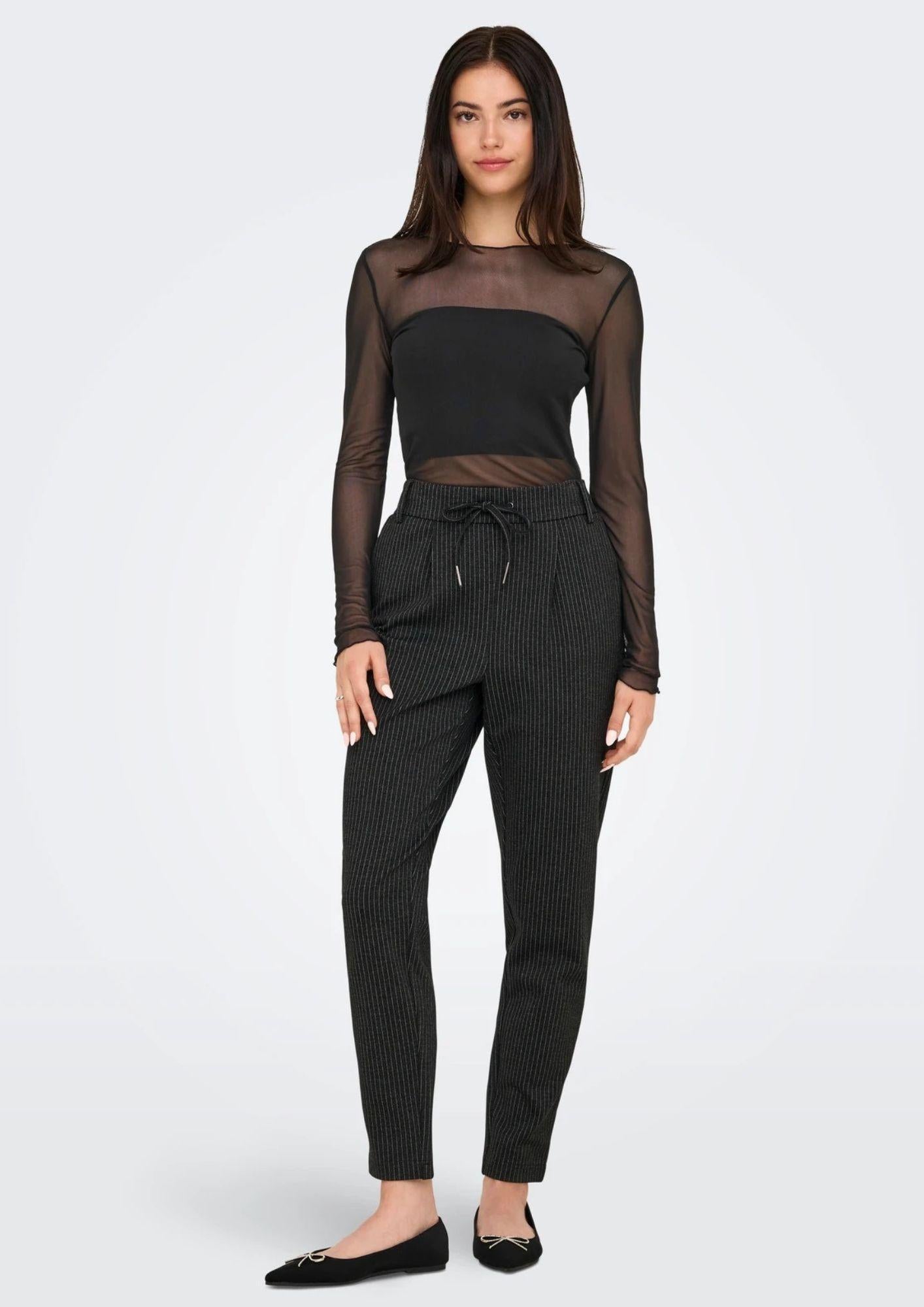 Jacqueline De Yong Top Donna Elsa Nero