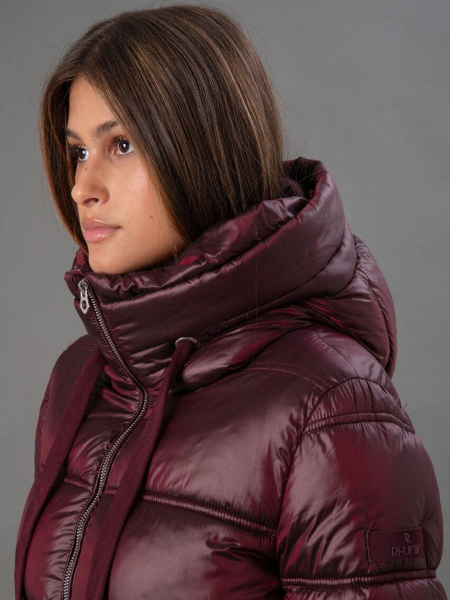 Rihunik Giacca Invernale Donna Bordeaux