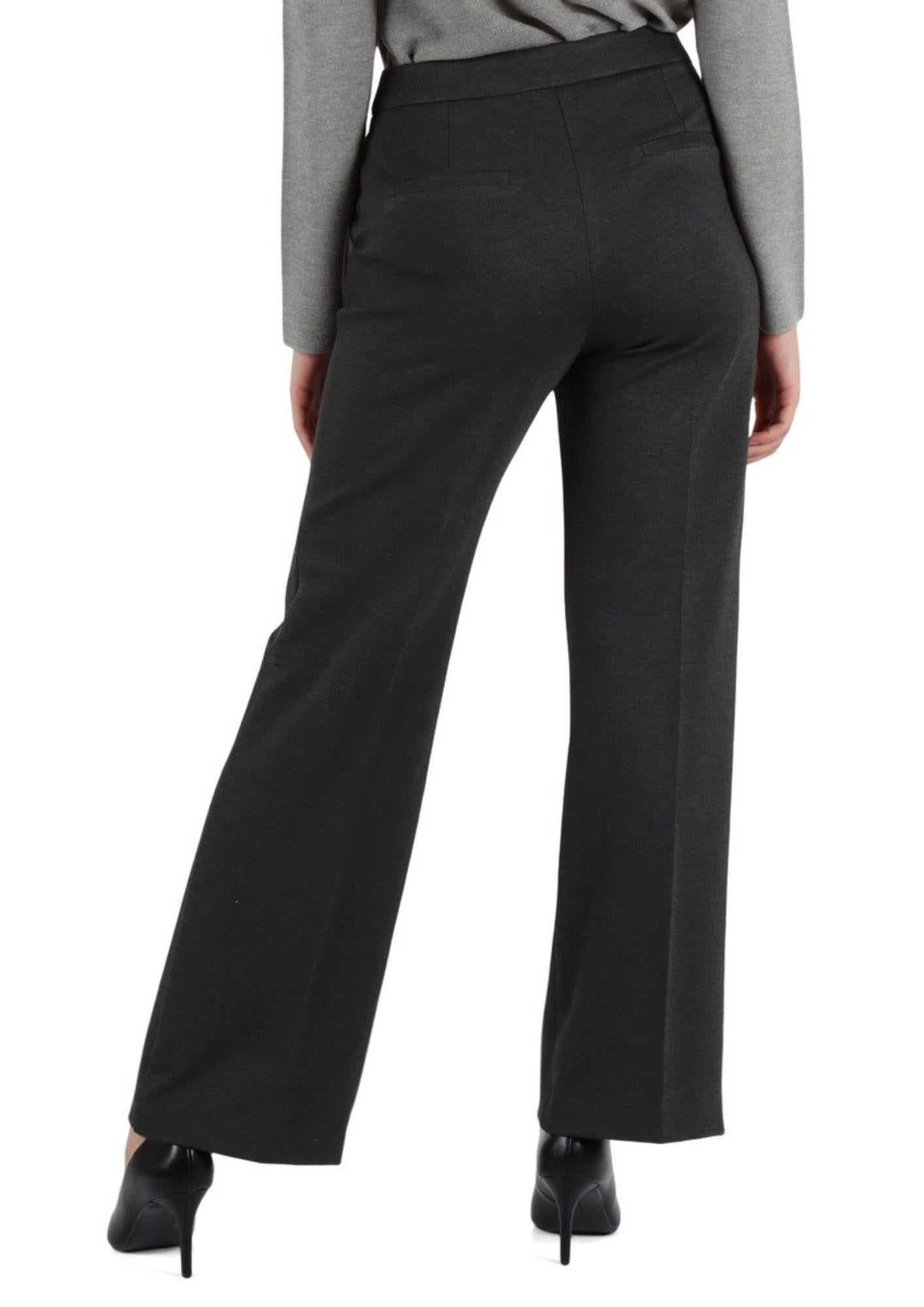 Emme Marella Pantalone in jersey punto Milano Donna Palace Antracite