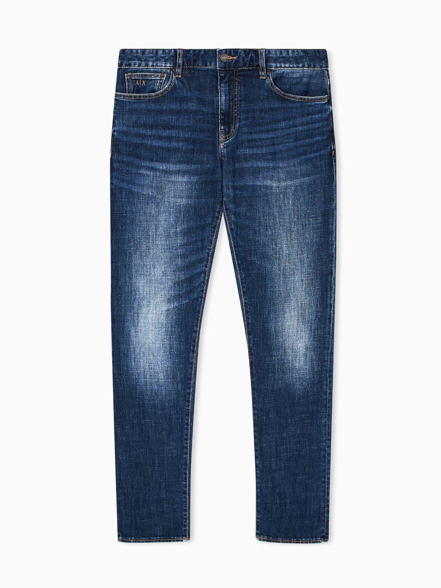 Armani Exchange Jeans Uomo Skinny in Denim Stretch Blu