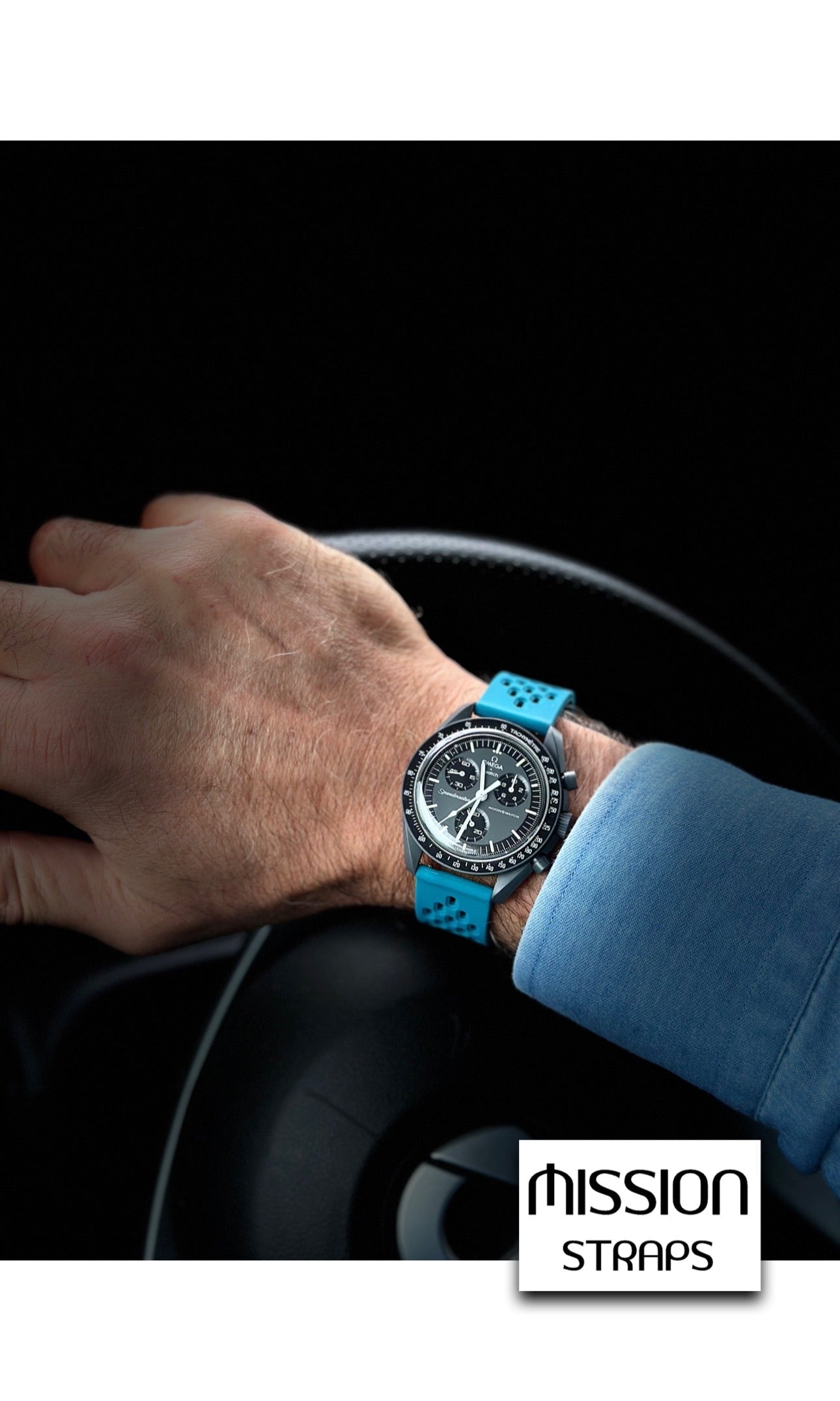 Cinturini silicone FORI con chiusura magnetica per Omega x Swatch