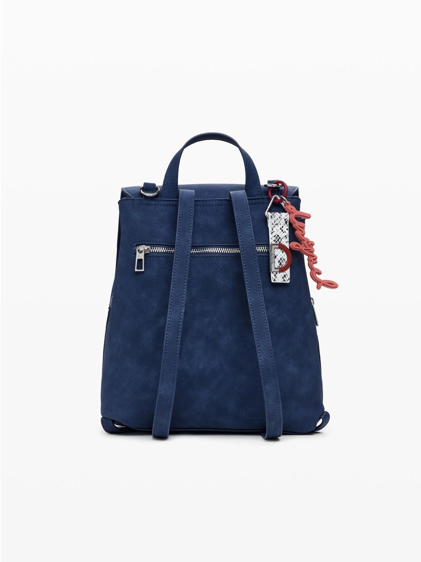 Desigual Zaino con patta piccola incisa Donna Blu