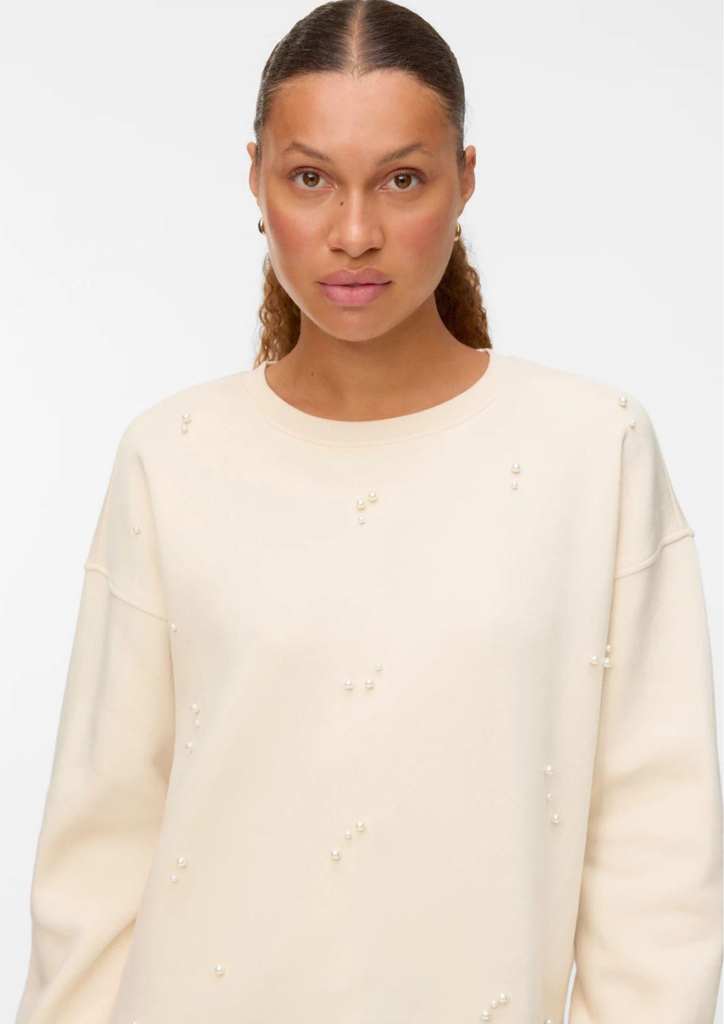 Vero Moda Felpa Donna Fatilda Beige