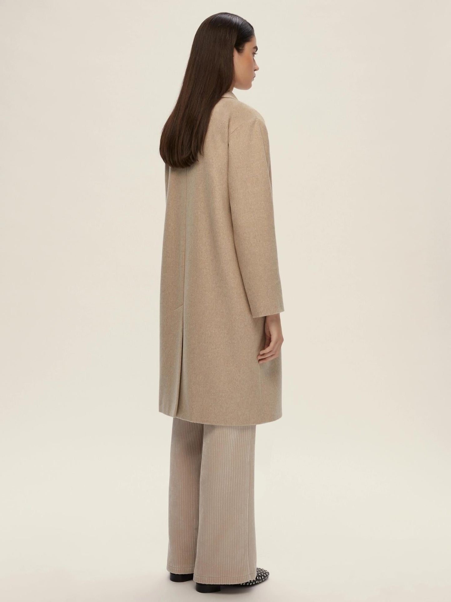 Emme Marella Cappotto doppiopetto Donna Roll Bianco sporco