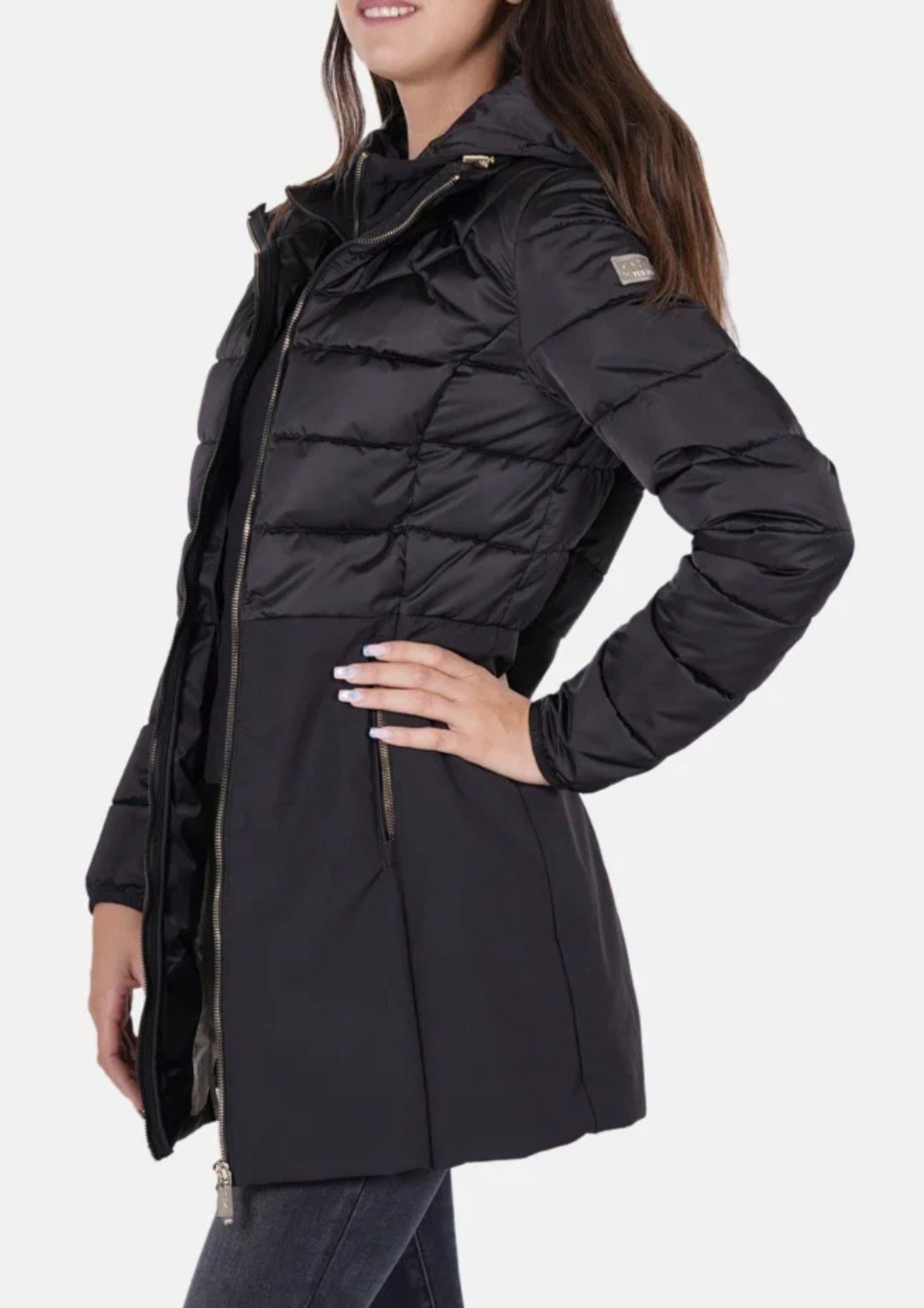 Yes Zee Cappotto Invernale Donna Nero