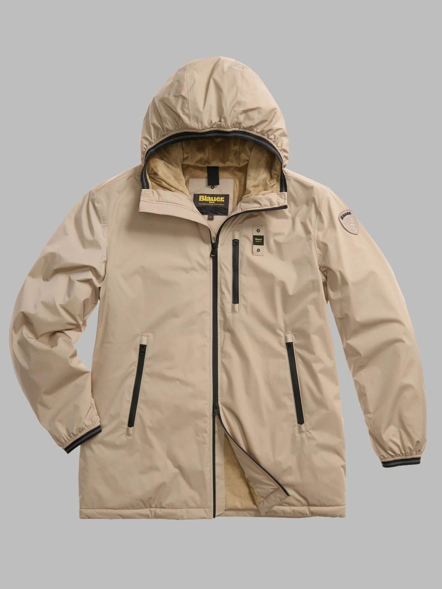 Blauer Trench Jarvis Uomo Beige