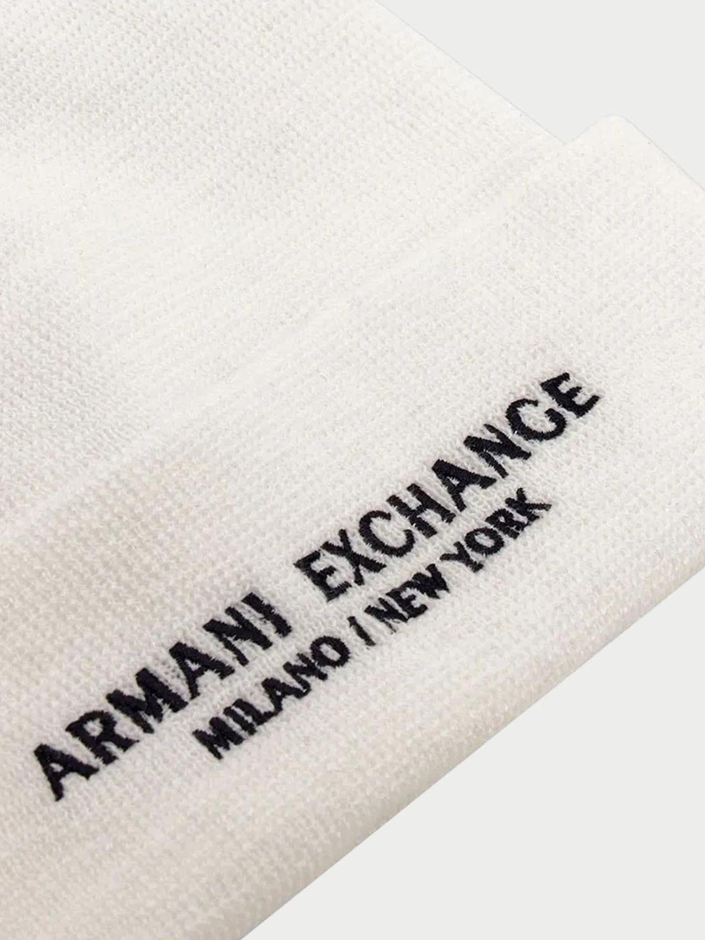 Armani Exchange Cappello Uomo Bianco Beanie Milano New York