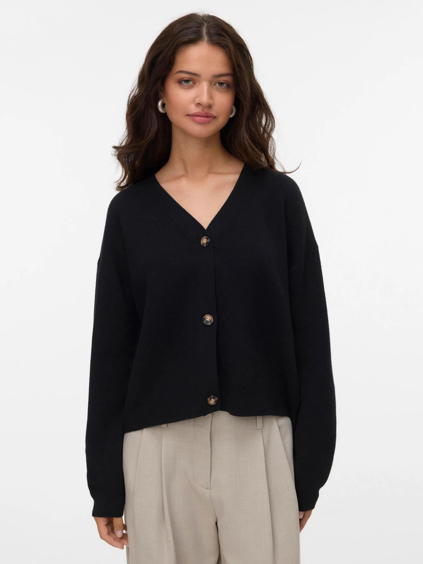 Vero Moda Cardigan In Maglia Donna Saba Nero