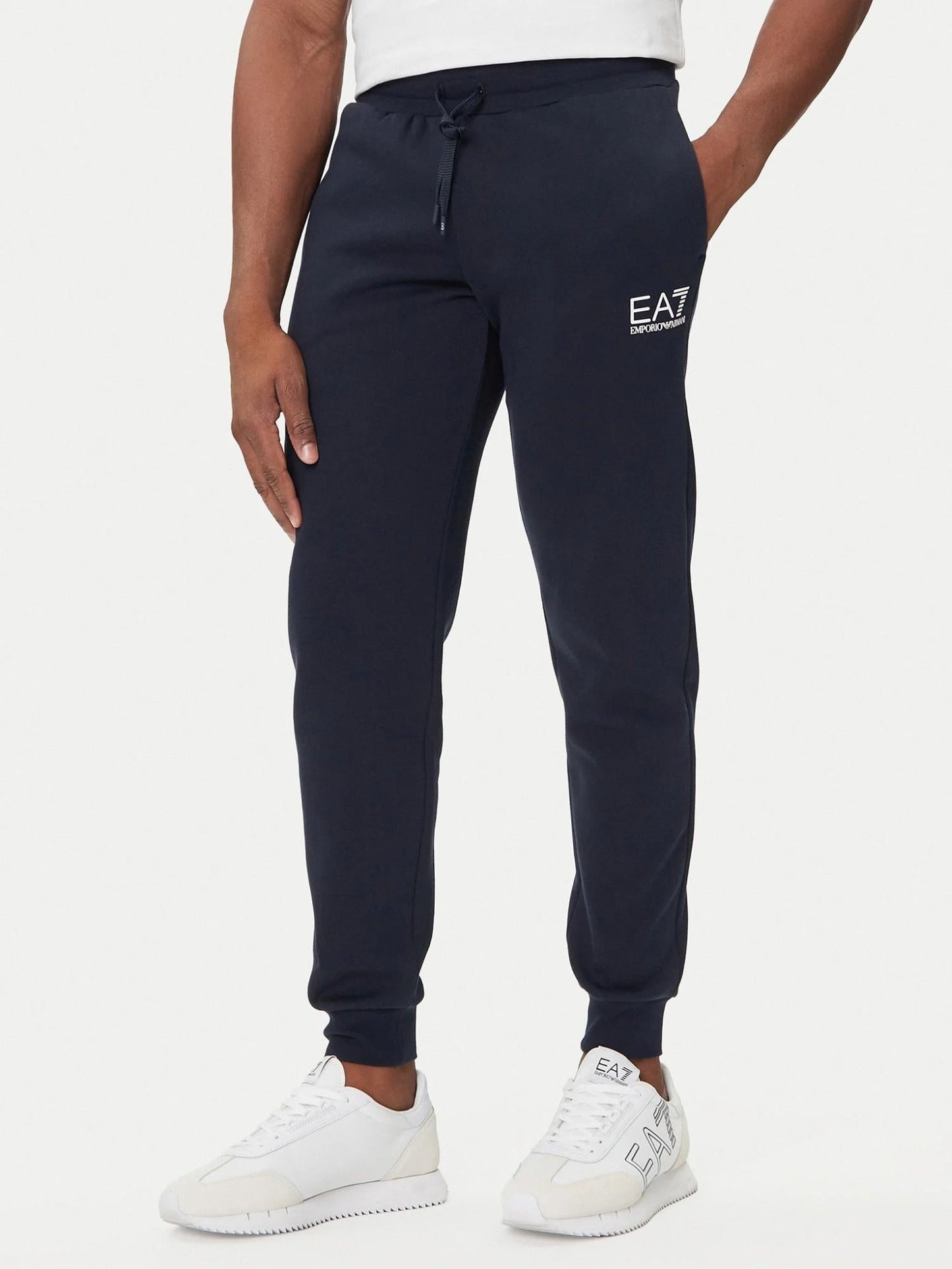 EA7 Emporio Armani Tuta Uomo con zip Blu Slim Fit