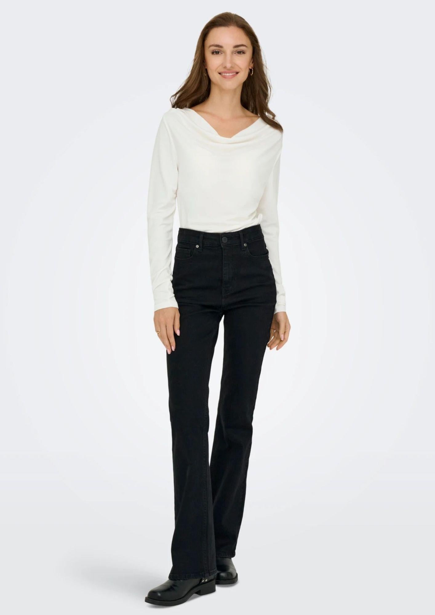 Jacqueline De Yong Maglia Donna Ester Bianca