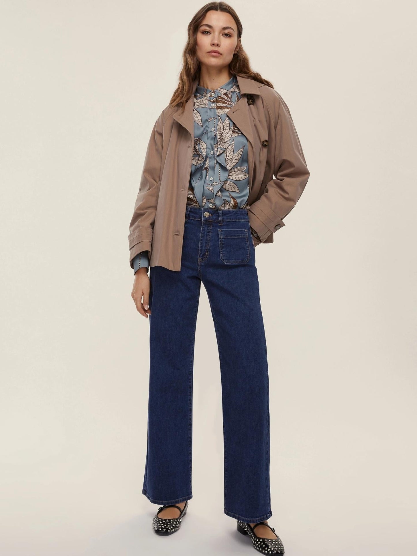 Emme Marella Camicia dritta stampata Donna Neon Carta da zucchero