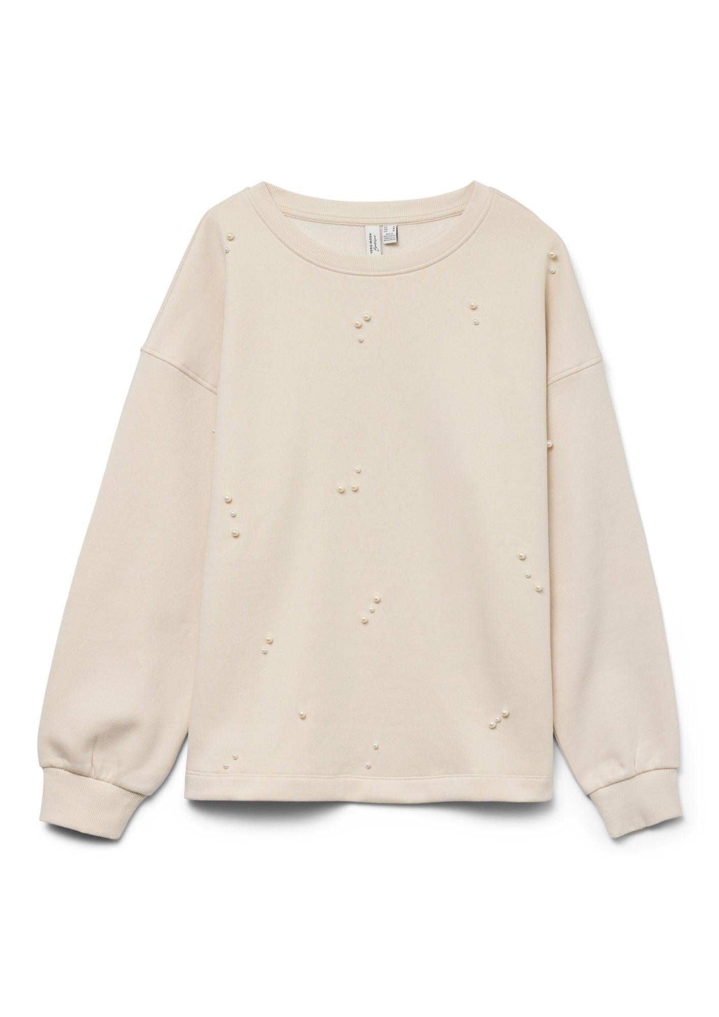 Vero Moda Felpa Donna Fatilda Beige