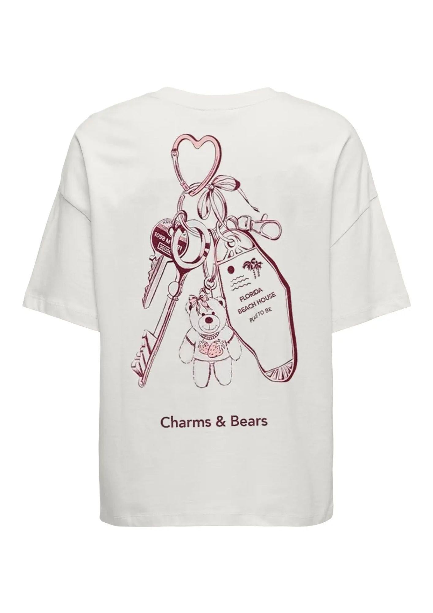Jacqueline De Yong T-Shirt Donna Carla Cloud Dancer