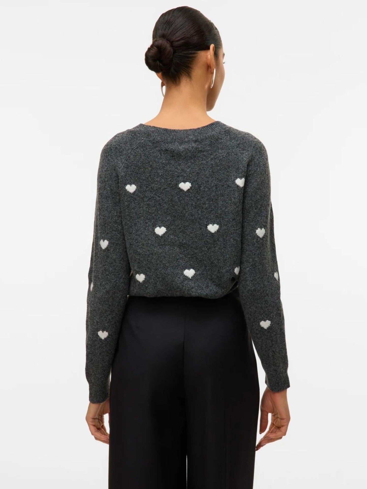 Vero Moda Maglione Donna Doffy Grigio Scuro