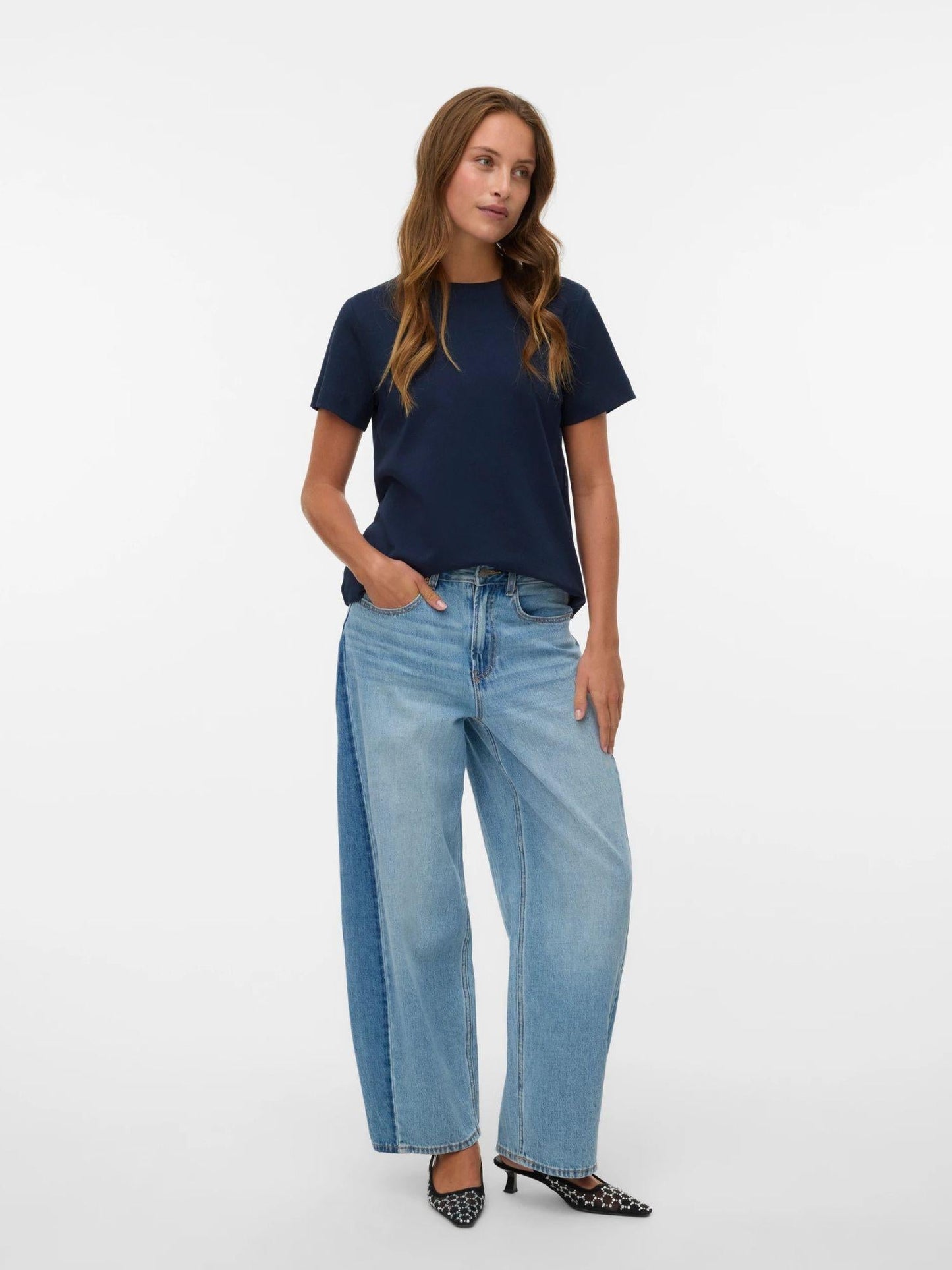 Aware T-Shirt Donna Awnaima Dark Sapphire